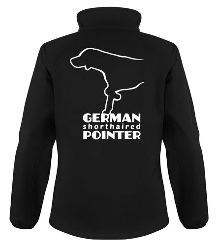 German Shorthaired Pointer Dog Breed Design Softshell Jacket Full Zipped Women's & Men's Styles