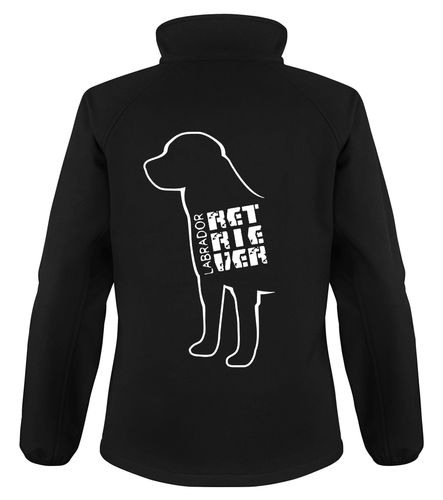Labrador Retriever Dog Breed Design Softshell Jacket Full Zipped Women's & Men's Styles