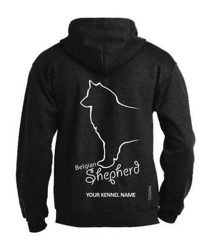 Belgian Shepherd Dog Breed Design Pullover Hoodie Single Colour