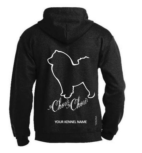 Chow Chow Dog Breed Design Pullover Hoodie Adult Single Colour