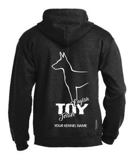 English Toy Terrier Dog Breed Design Pullover Hoodie Adult Single Colour