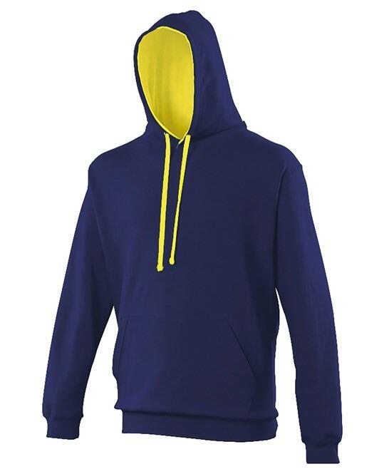 Wallingford Dog Training Club Official Varsity Pullover Hoodie Oxford Navy/Sun Yellow