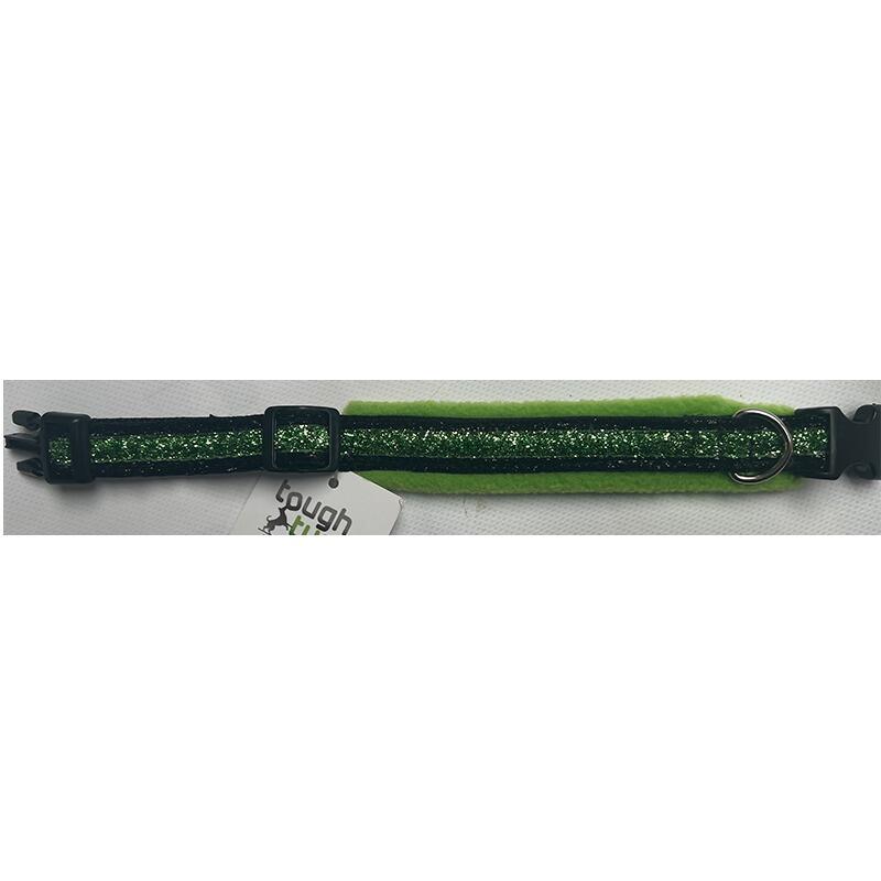 Green Sparkly Fleece Adjustable Collar