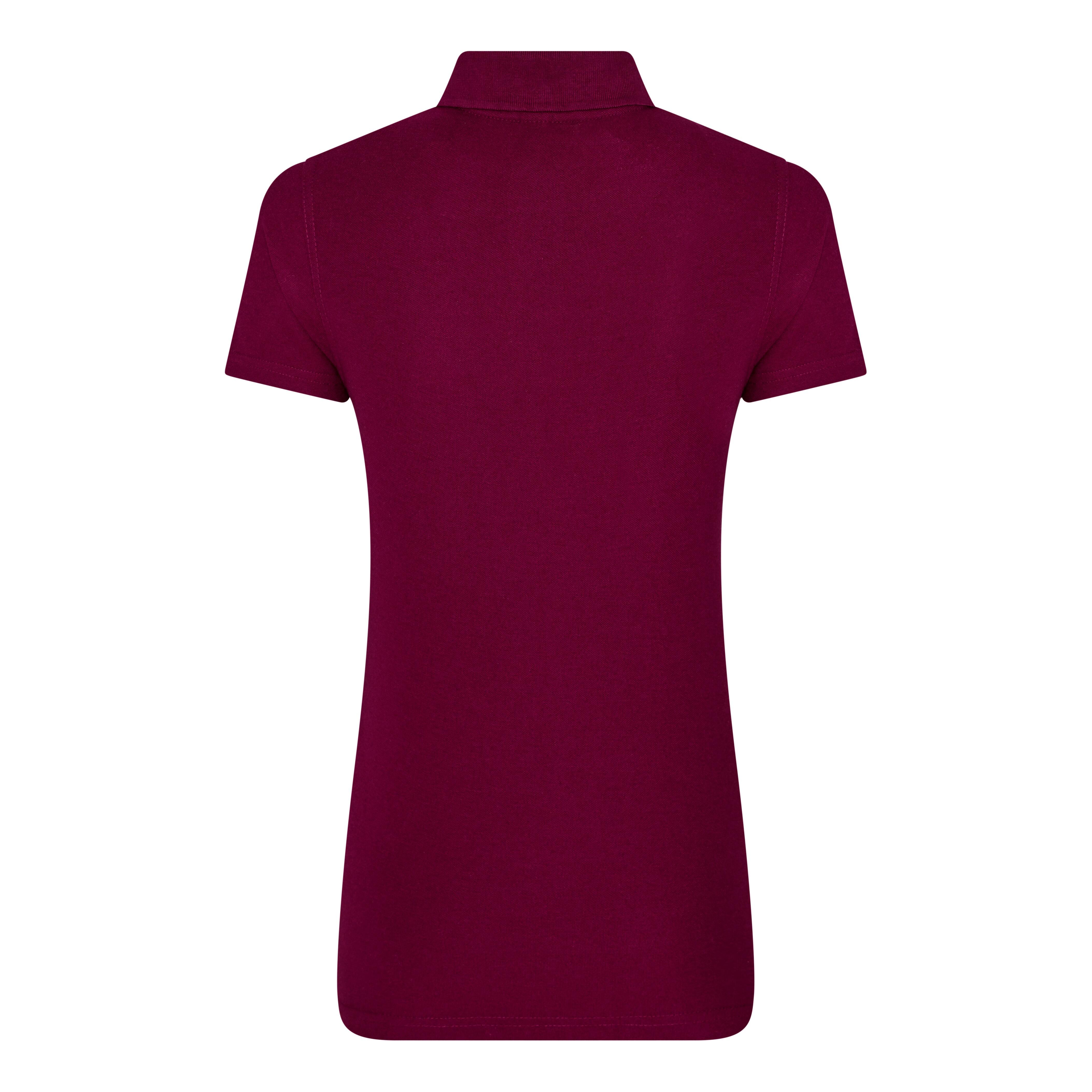 Premium Cotton Women's Polo Burgundy