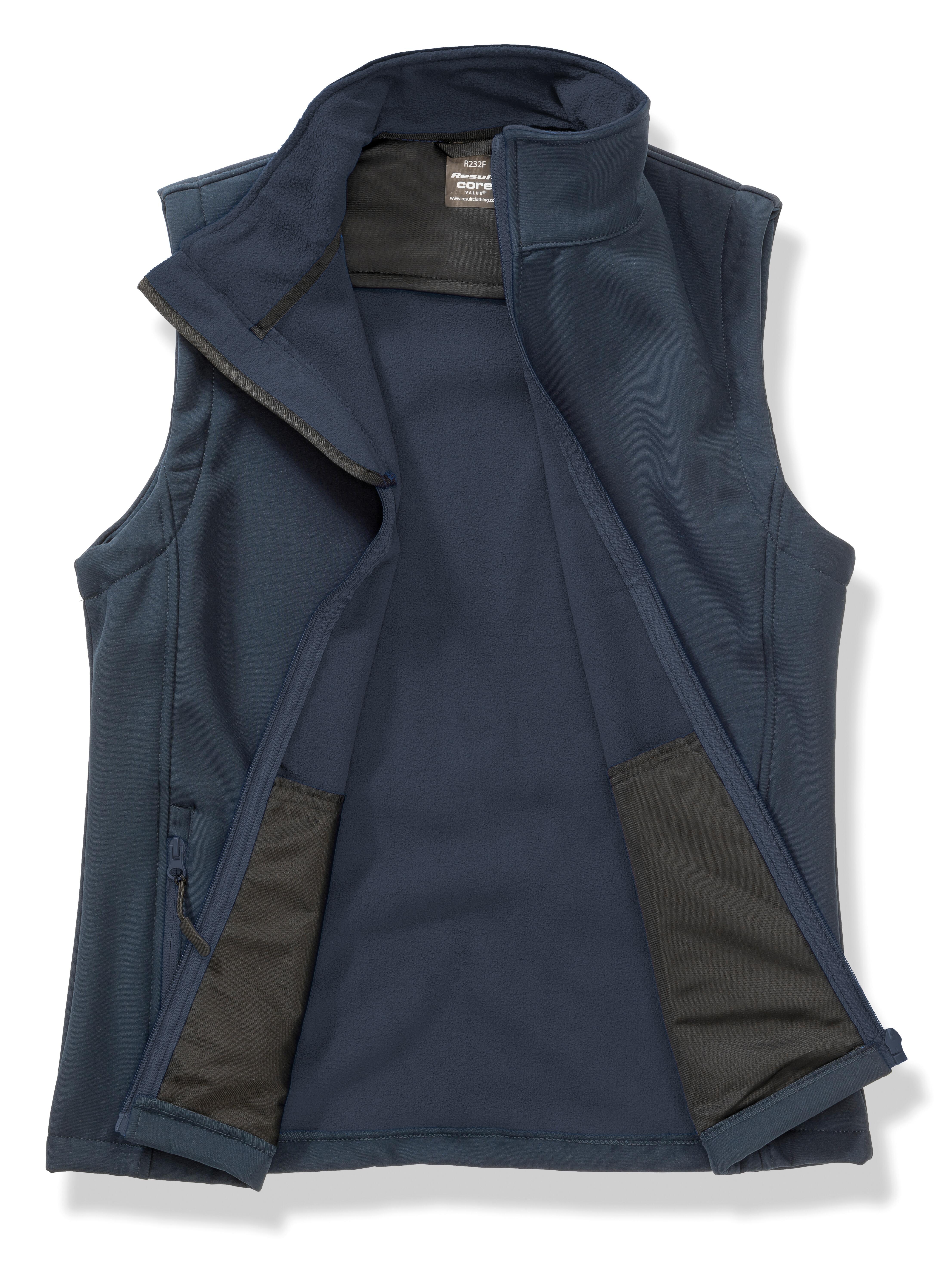 Women's Softshell Gilet Navy-Navy