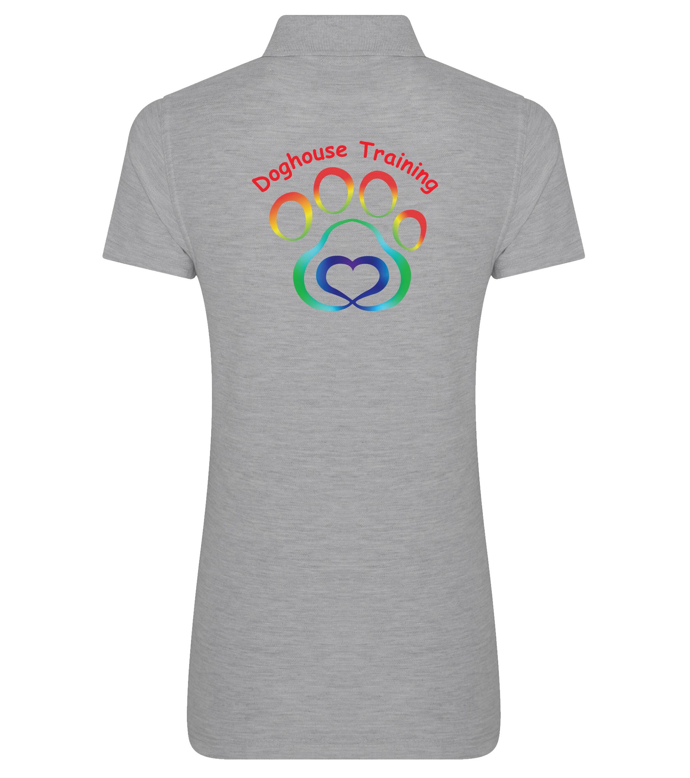 Women's Doghouse Training Heather Grey Pro Polo