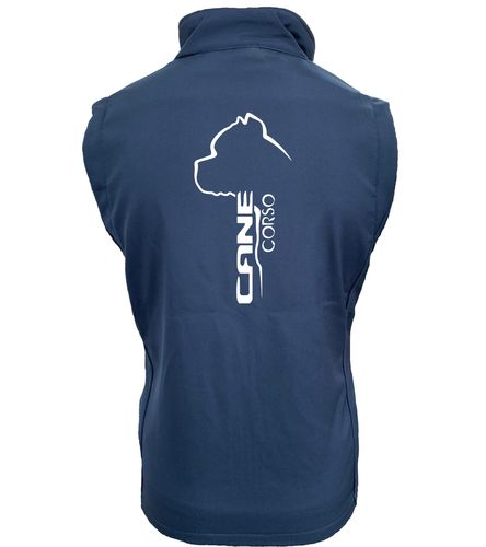 Female Cane Corso Softshell Gilet Navy Royal (White)