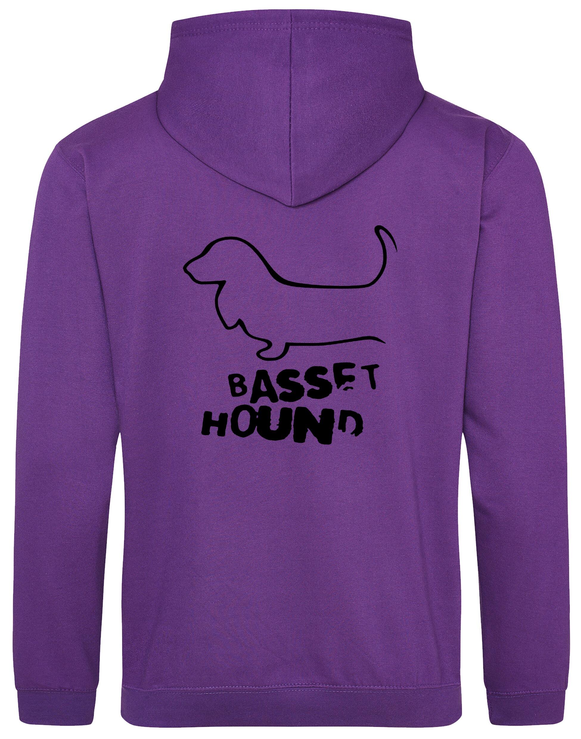Basset Hound Dog Breed Design Pullover Hoodie – Style and Comfort for Dog Lovers