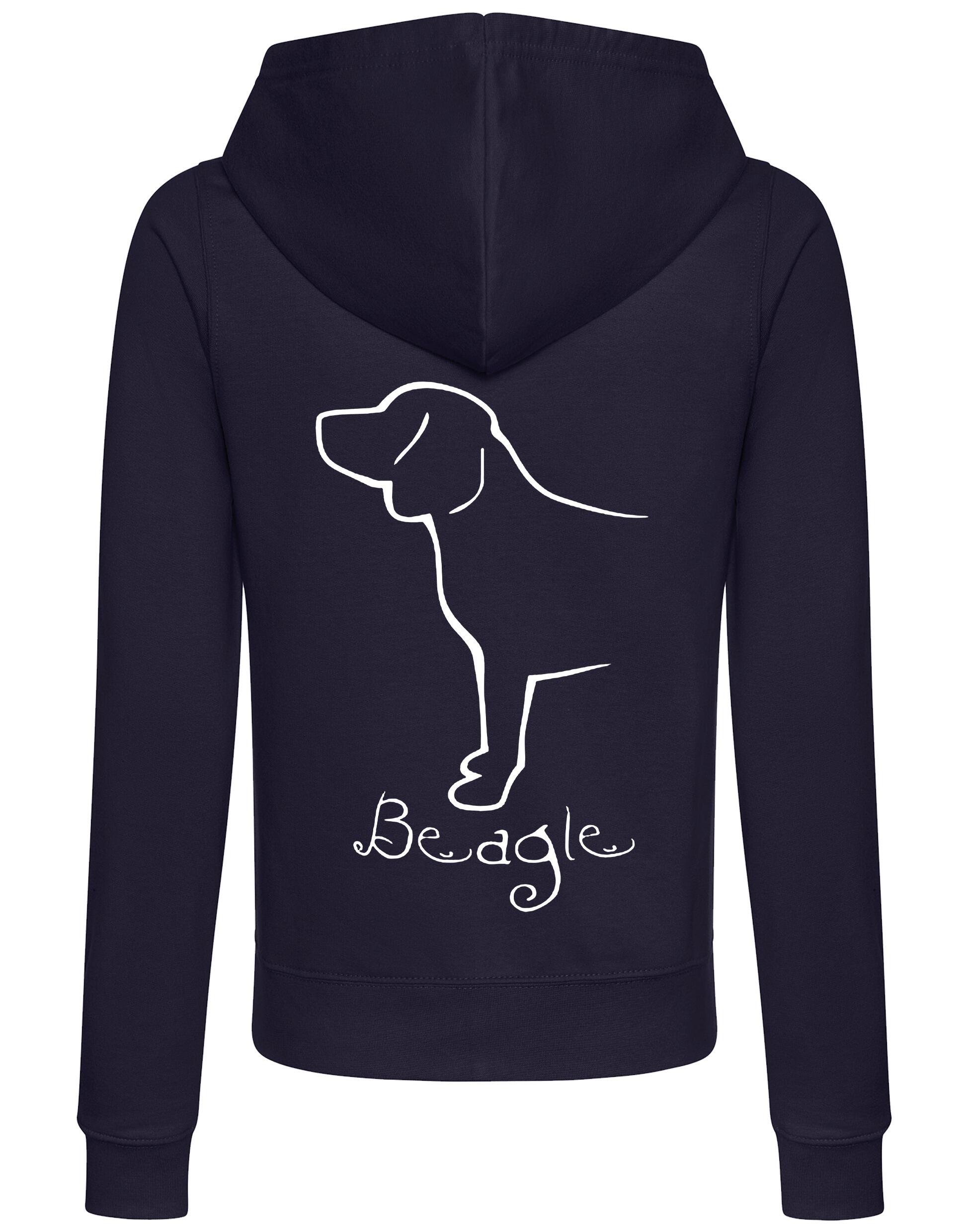 Beagle Dog Breed Women’s Zipped Hoodies – Style, Comfort, and Beagle Love