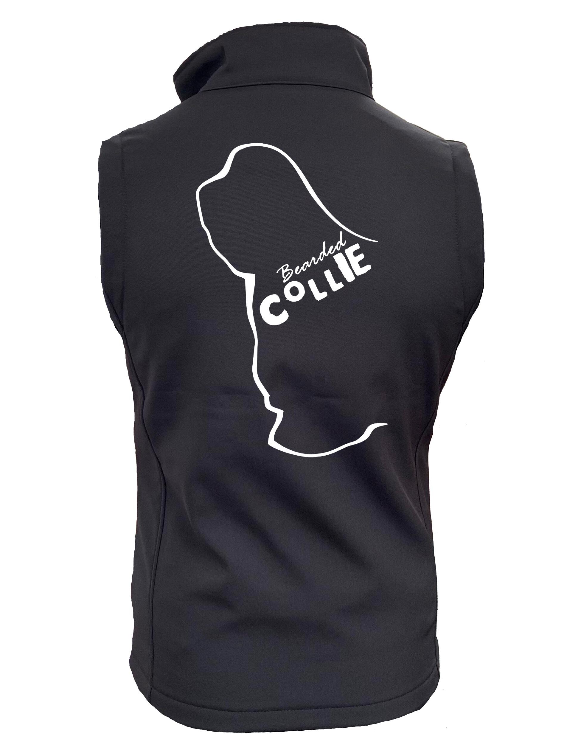 Unisex Bearded Collie Softshell Gilet – Style Meets Comfort for Bearded Collie Lovers