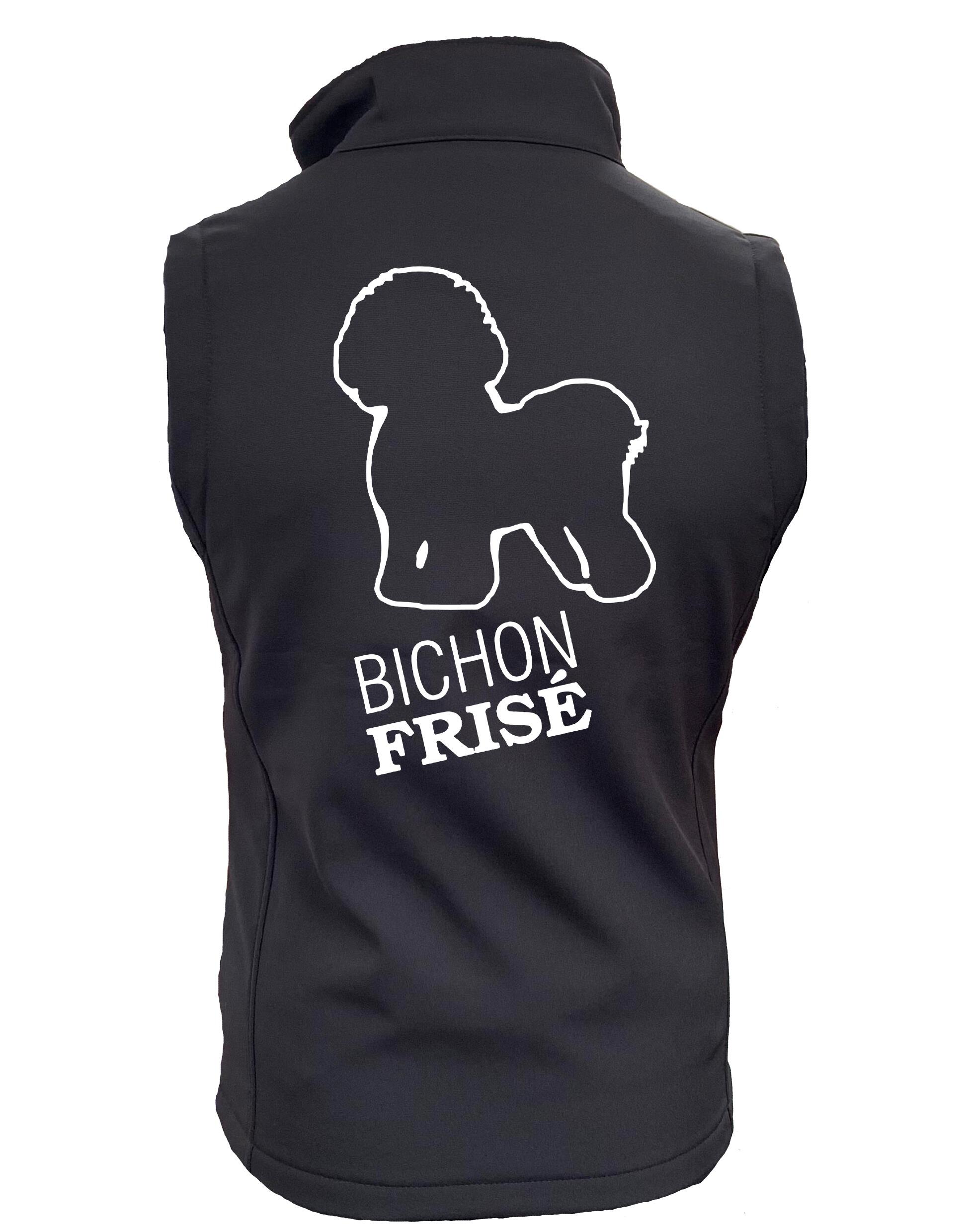 Bichon Frise Dog Breed Design Women’s Softshell Gilet – Perfect Blend of Style and Functionality
