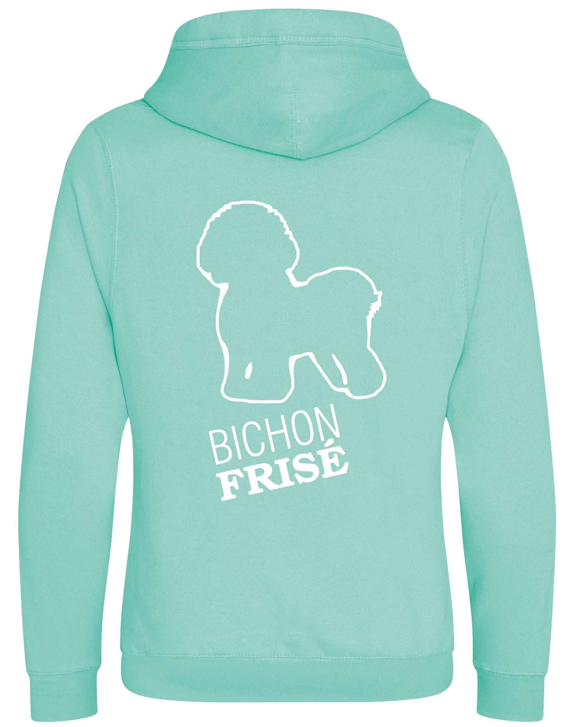 Unisex Crossneck Pullover Hoodie with Bichon Frise Dog Breed Design – A Must-Have for Bichon Frise Fans