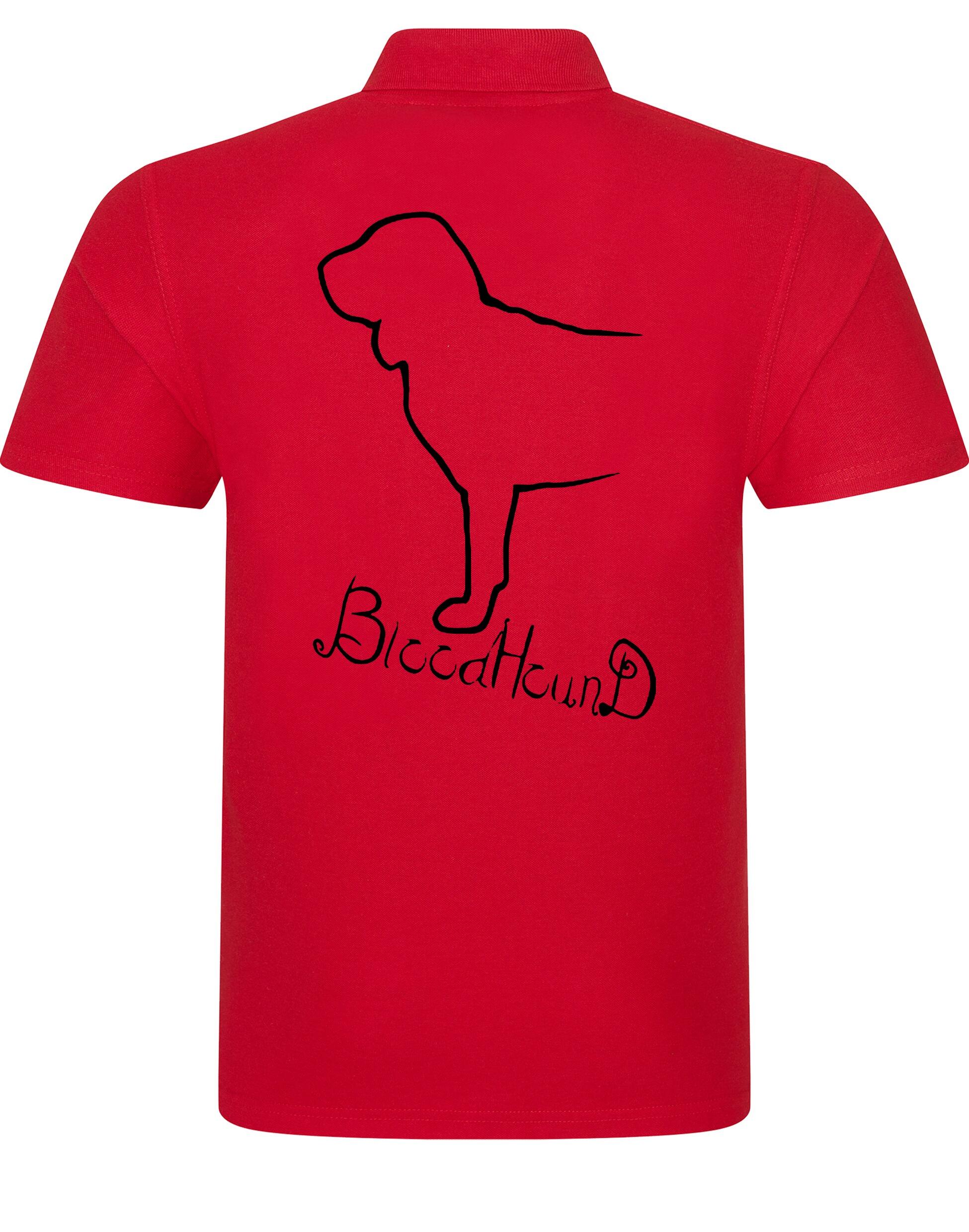 Unisex Cotton Polo with Bloodhound Dog Breed Design – Comfort and Style for Every Bloodhound Enthusiast
