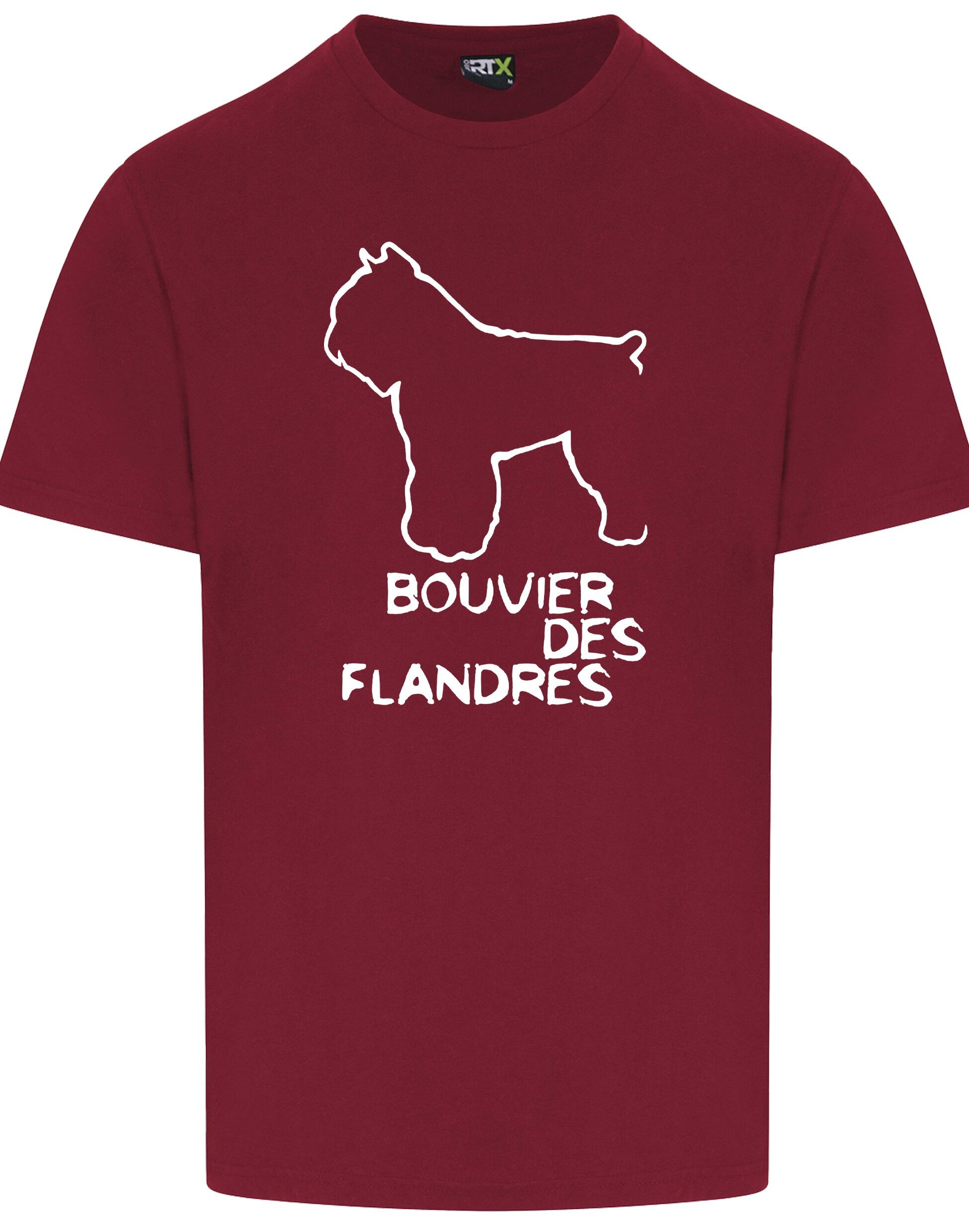 Unisex Roundneck T-shirt with Bouvier des Flandres Dog Breed Design – Style for Every Bouvier des Flandres Fan