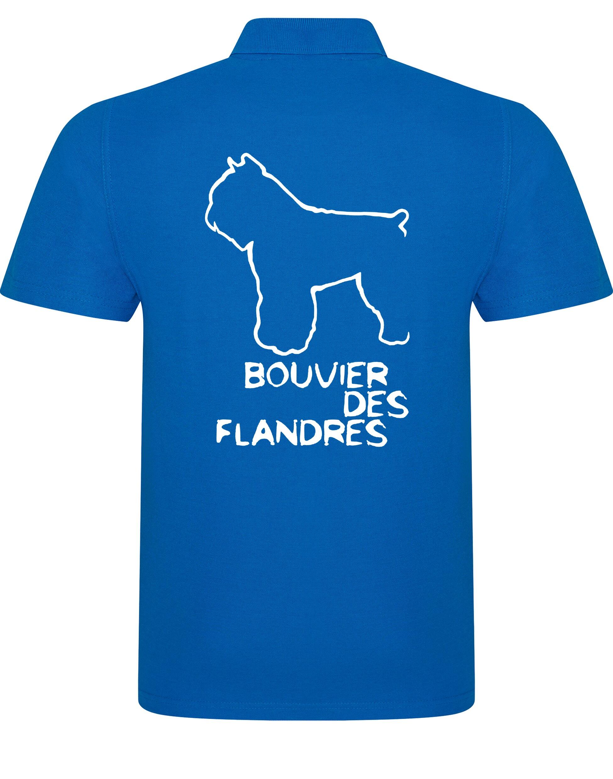 Unisex Cotton Polo with Bouvier Des Flandres Dog Breed Design – Comfort for Every Bouvier Lover
