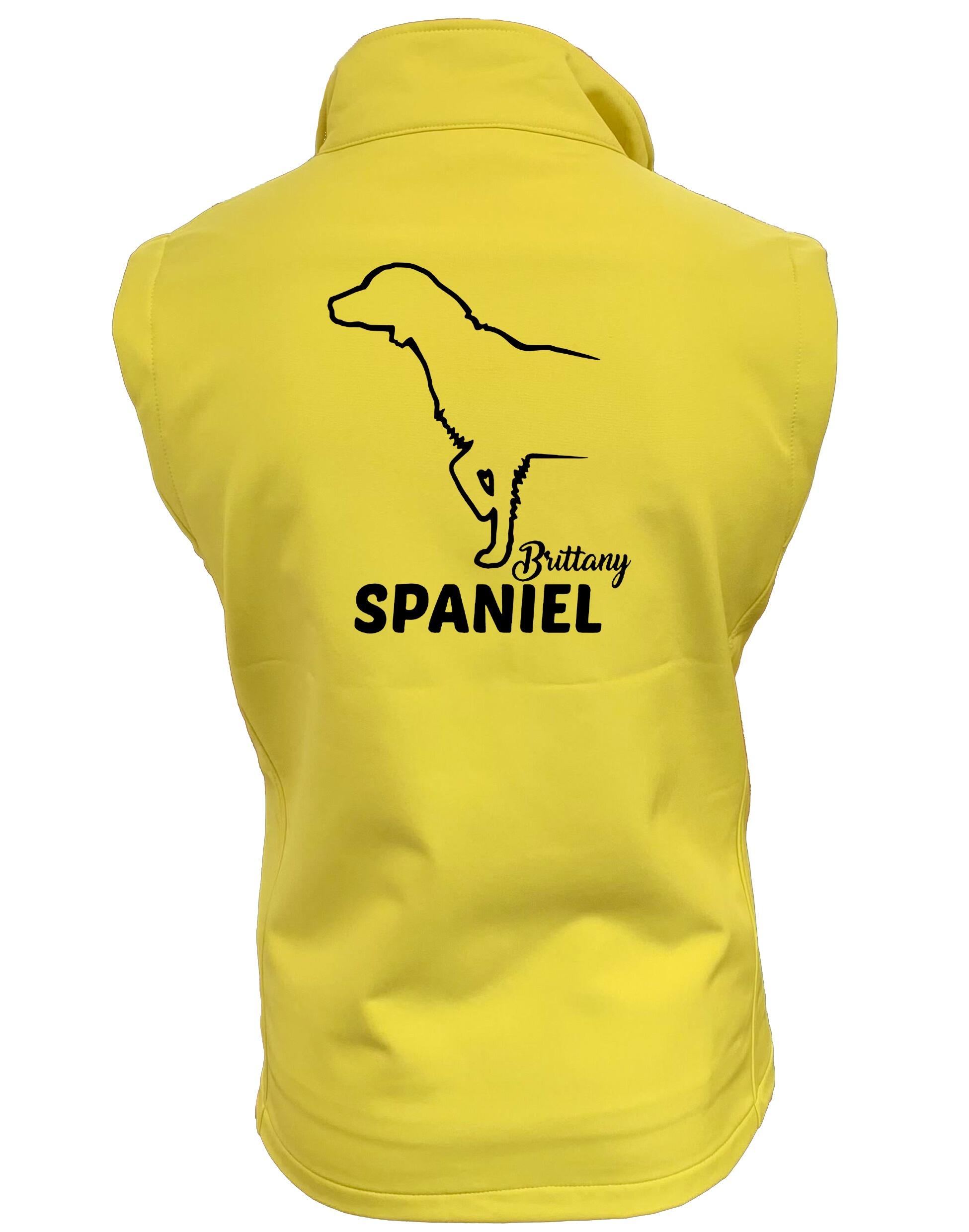 Brittany Spaniel Dog Breed Design Unisex Softshell Gilet – Style Meets Comfort for Brittany Spaniel Lovers