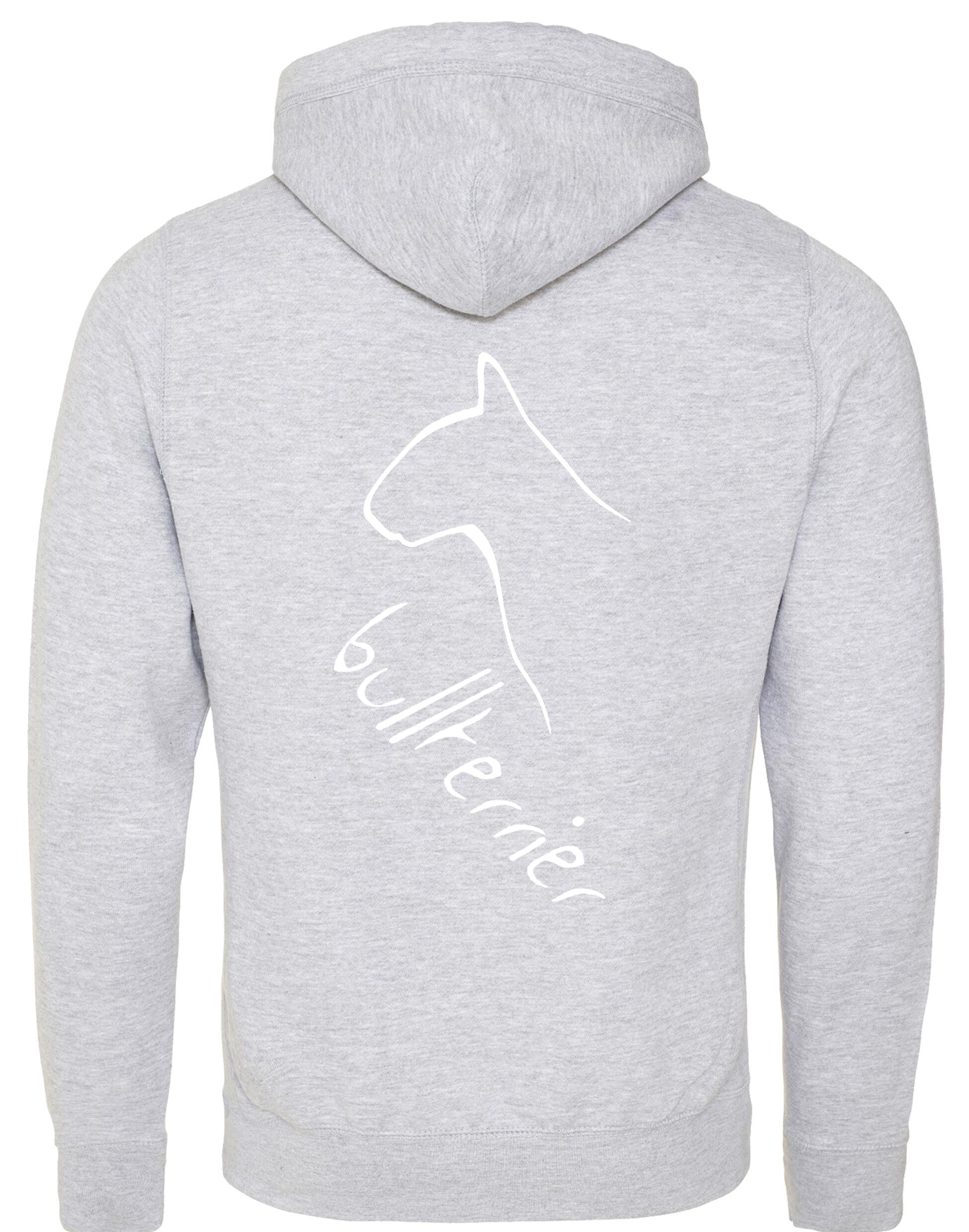 Unisex Crossneck Pullover Hoodie with Bullterrier Dog Breed Design – A Must-Have for Bullterrier Fans