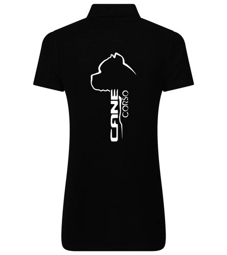 Women’s Cotton Polo with Cane Corso Dog Breed Design – A Must-Have for Cane Corso Enthusiasts