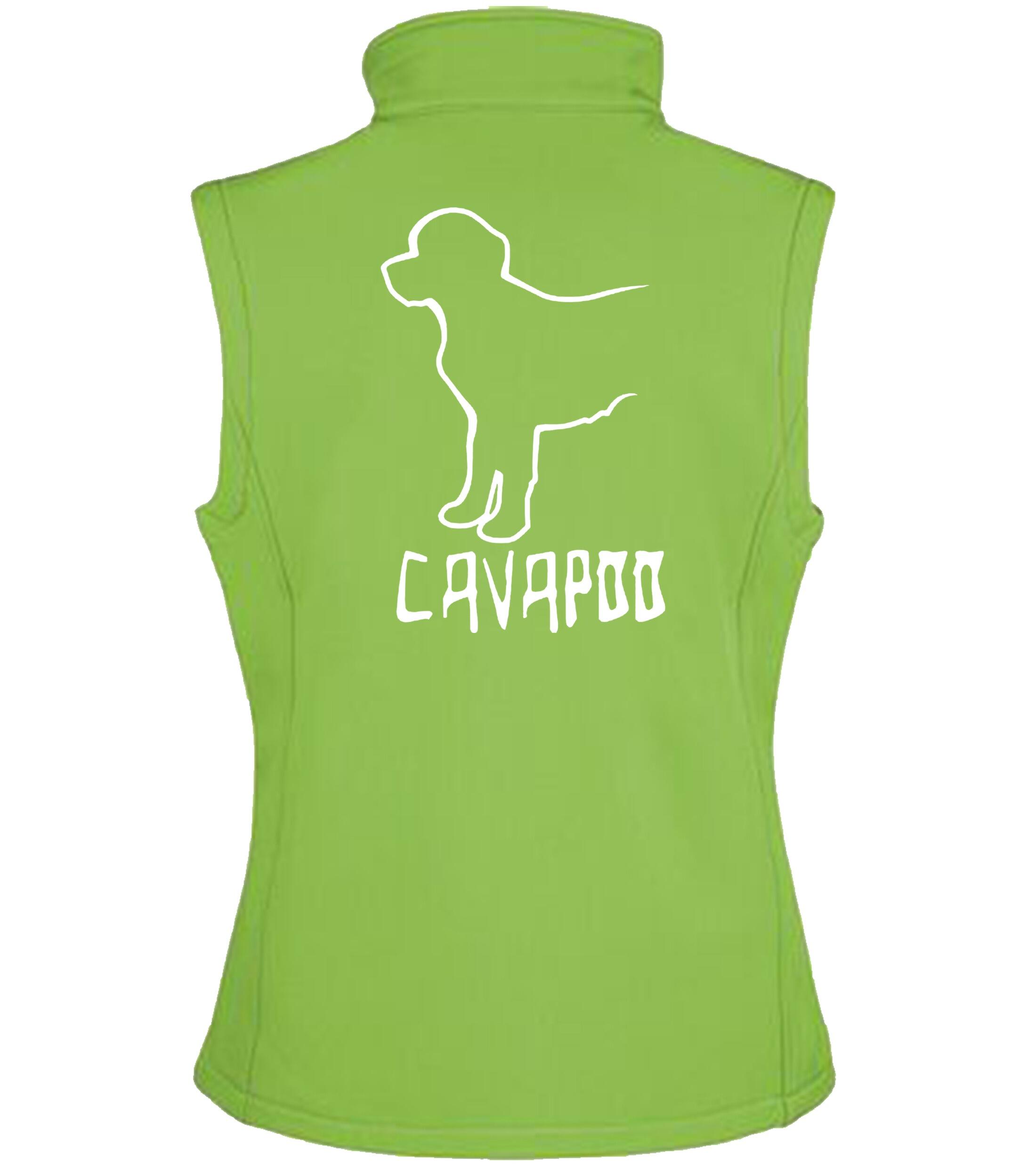 Cavapoo Dog Breed Design Women’s Softshell Gilet – Style Meets Functionality