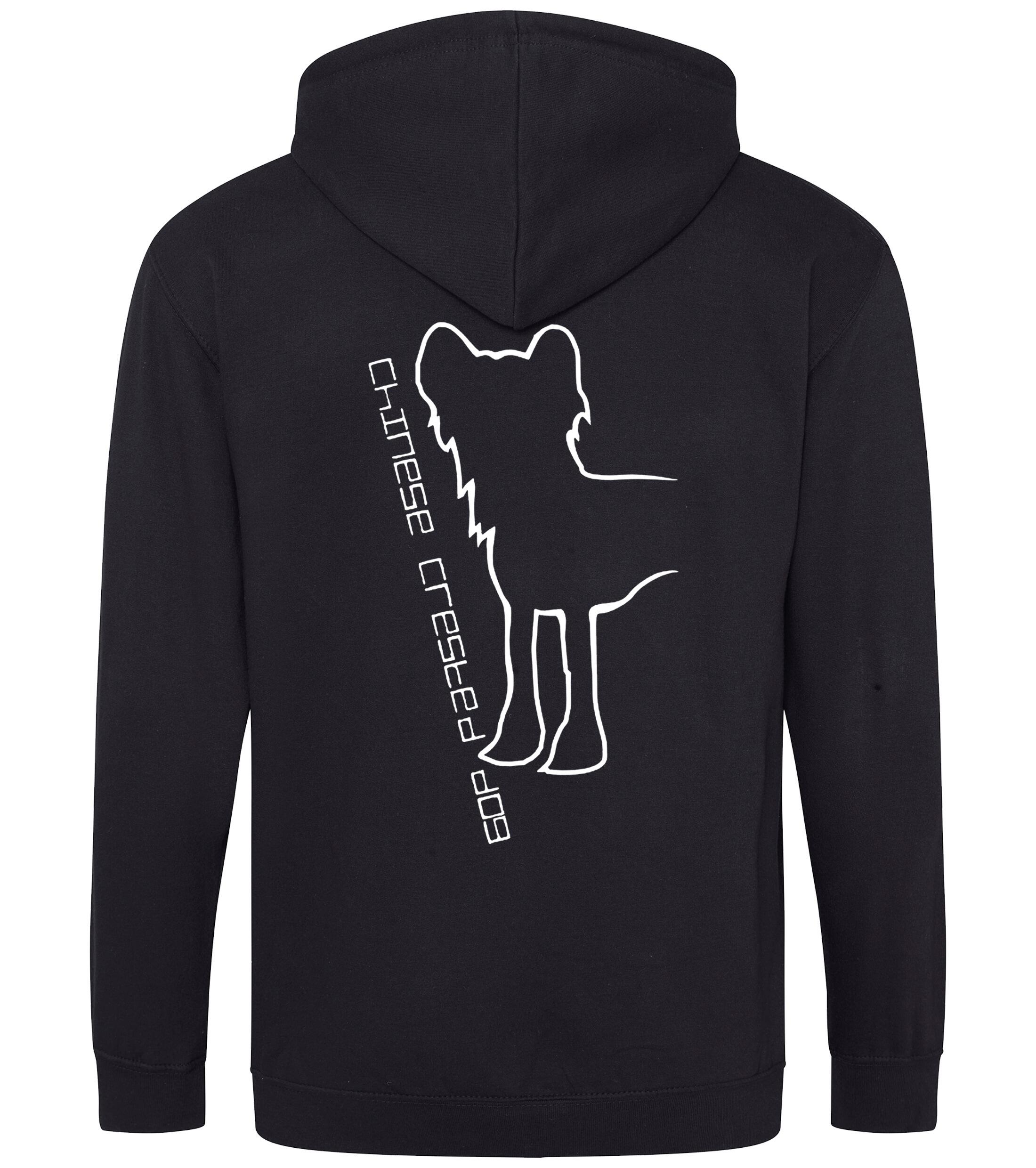 Chinese Crested Dog Unisex Zipped Hoodie