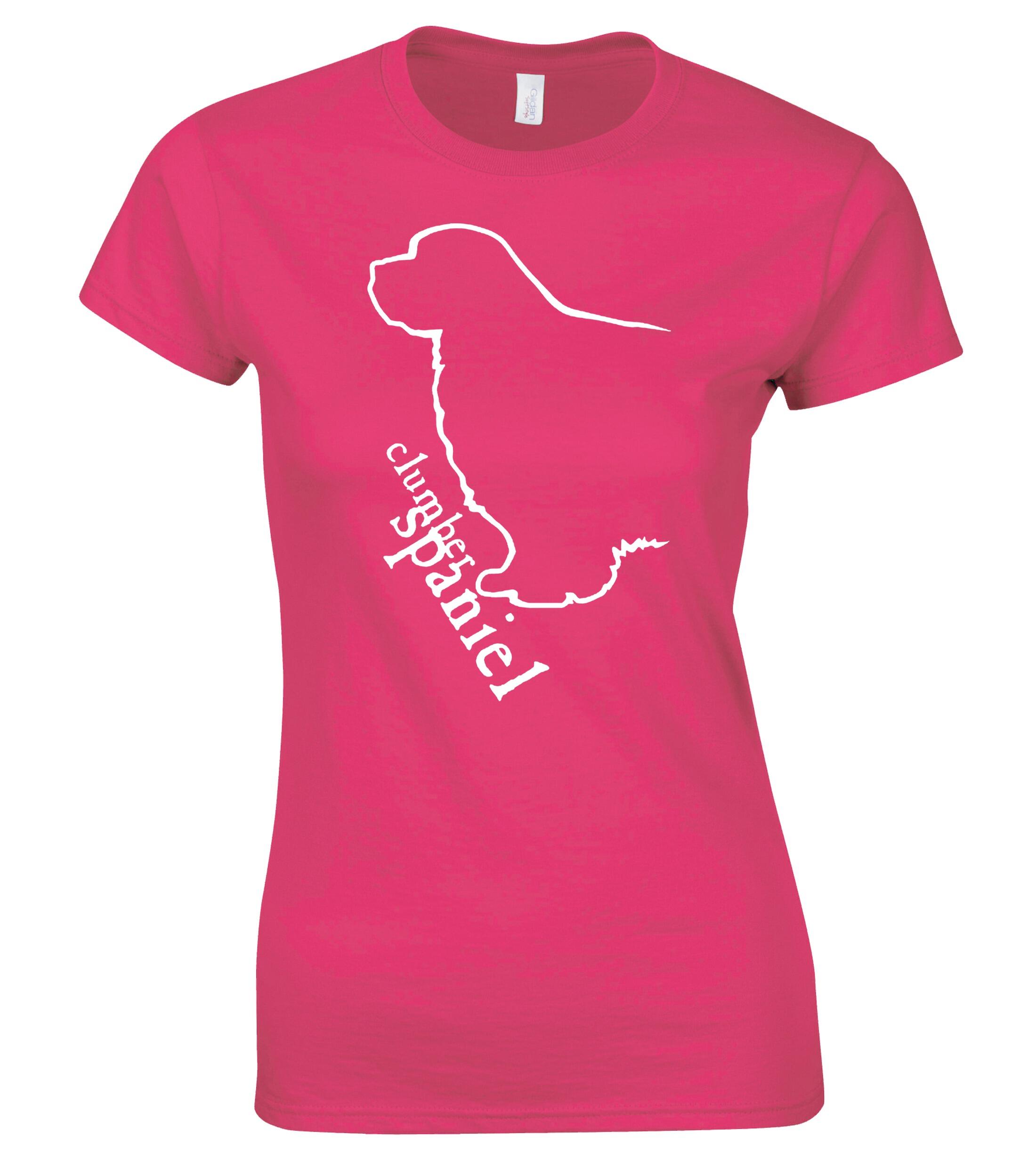 Female Roundneck T-shirt with Clumber Spaniel Dog Breed Design – Every Clumber Spaniel Lover