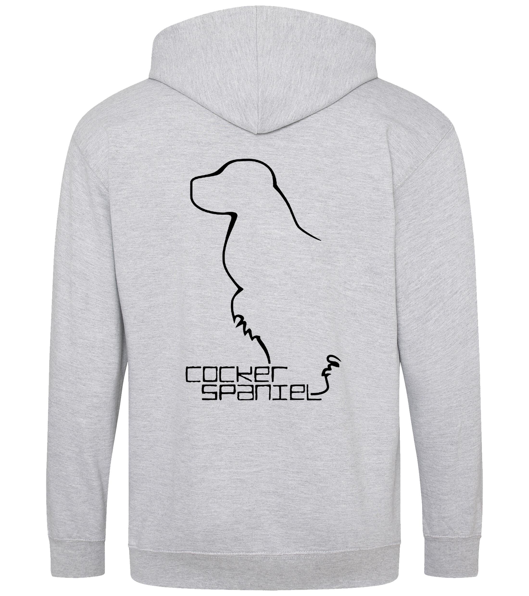 Cocker Spaniel Dog Breed Design Zipped Hoodie – Comfort, Style, and Cocker Spaniel Pride