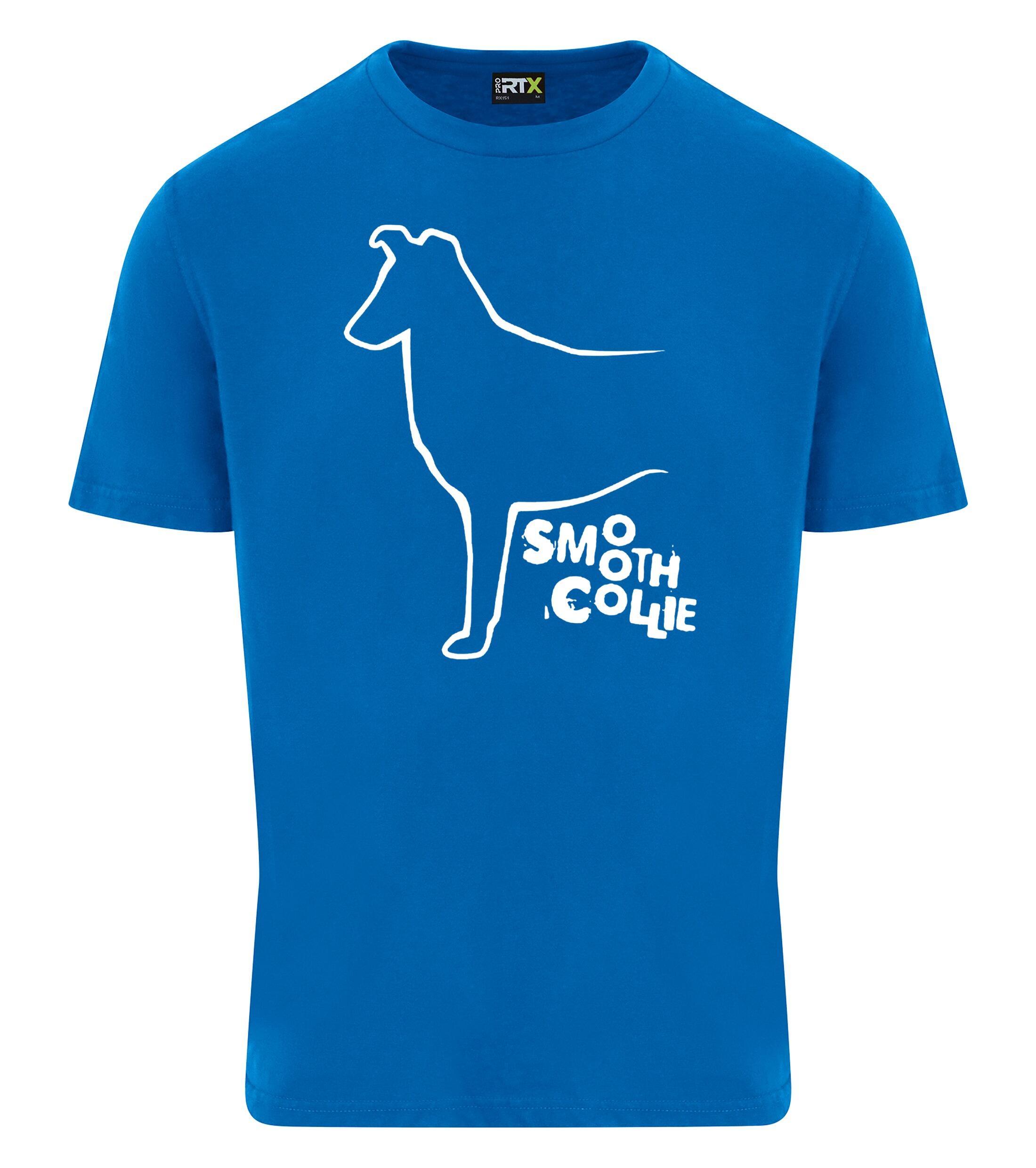 Unisex Roundneck T-shirt with Collie (Smooth) Dog Breed Design – Essential Style for Collie (Smooth) Fans