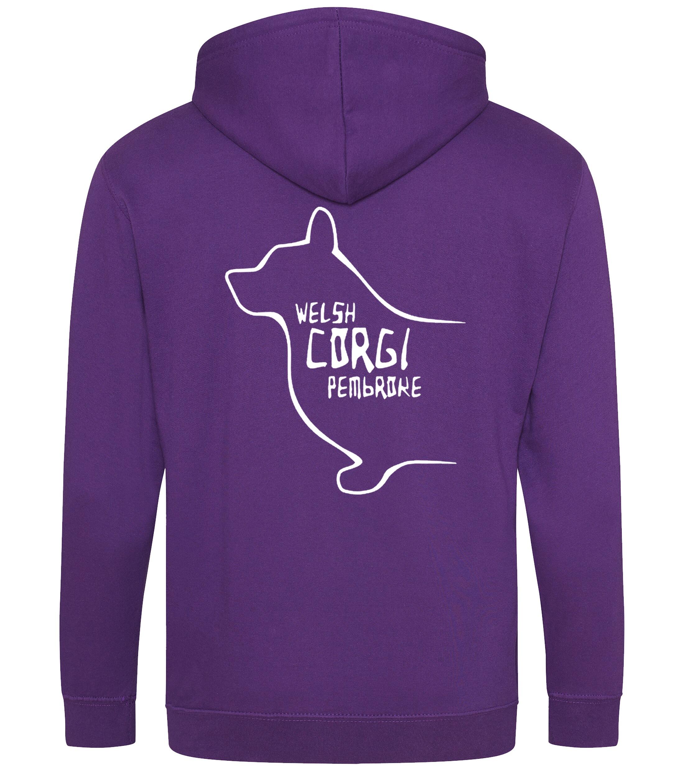 Corgi Pembroke (Welsh) Dog Breed Design Zipped Hoodie – Comfort, Style, and Corgi Pride