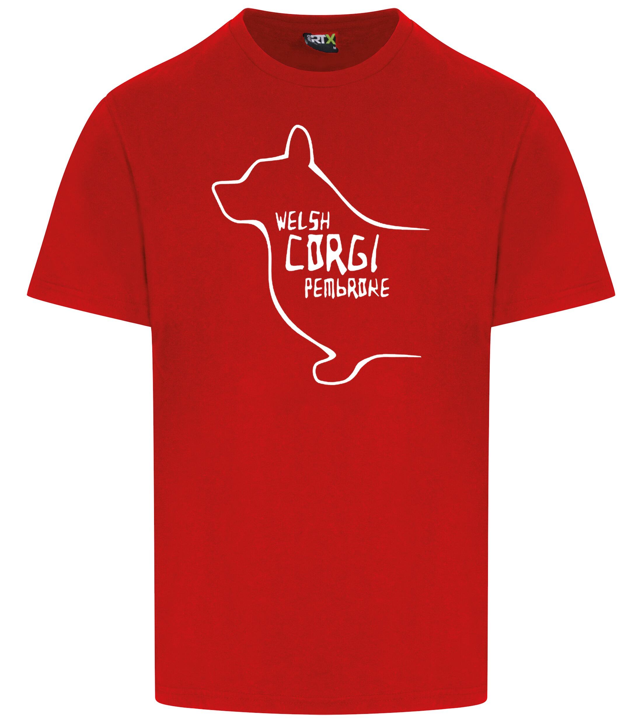 Unisex Roundneck T-shirt with Corgi Pembroke (Welsh) Dog Breed Design – Style for Corgi Enthusiasts