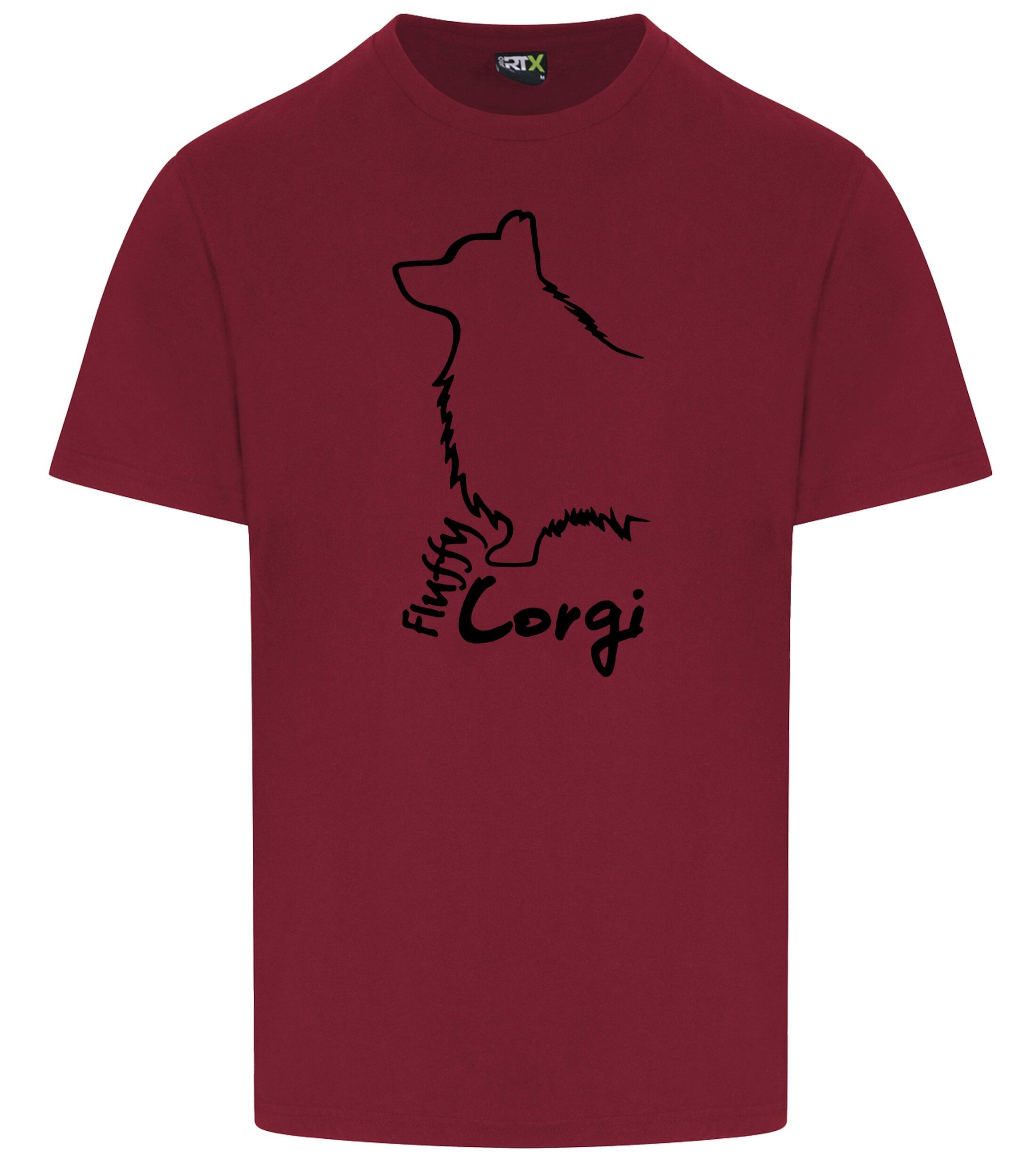 Unisex Roundneck T-shirt with Corgi Fluffy Dog Breed Design – Perfect for Corgi Fluffy Fans