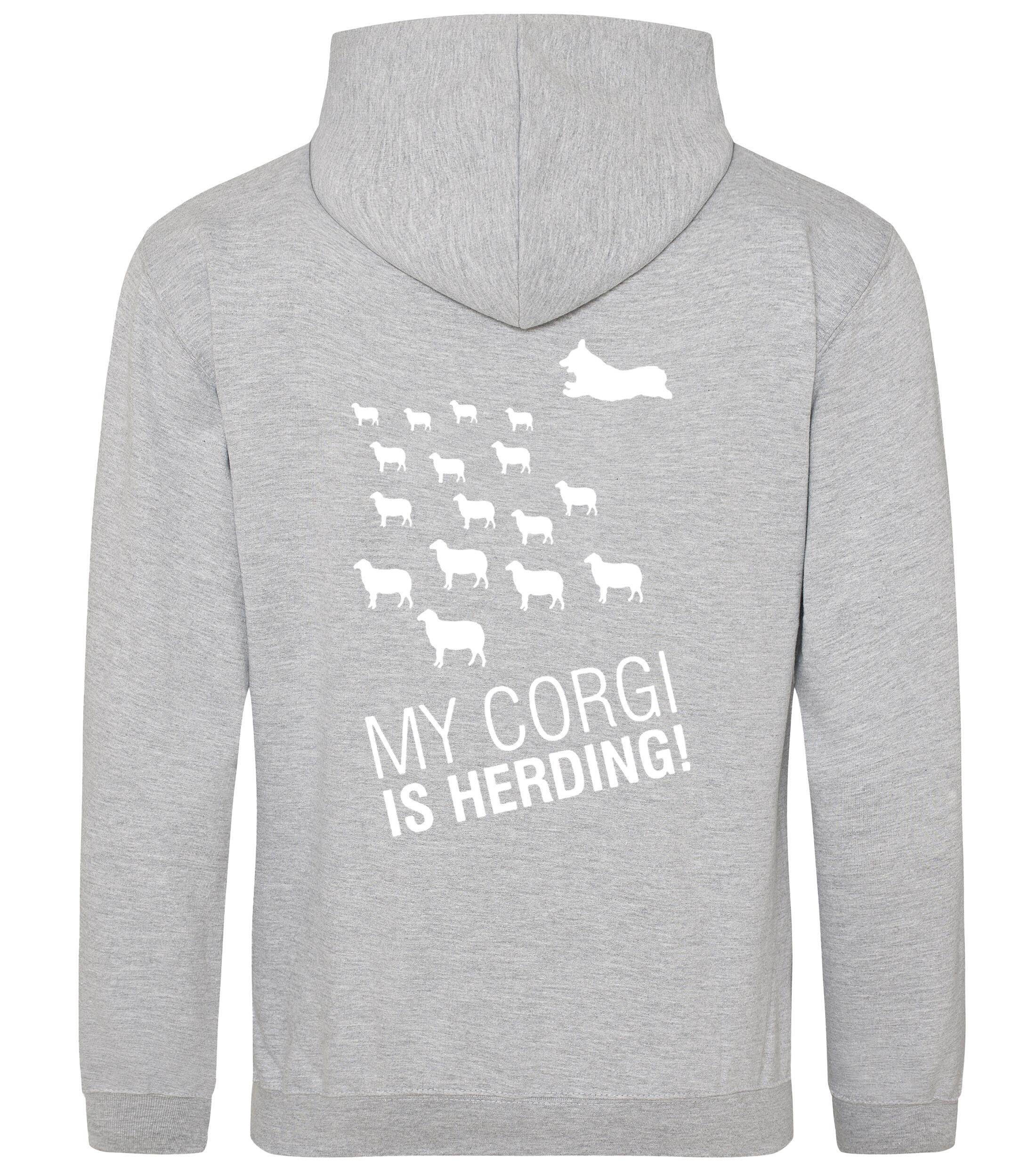 Pullover Hoodie with Corgi Herding Dog Breed Design – Cozy Style for Corgi Herding Fans