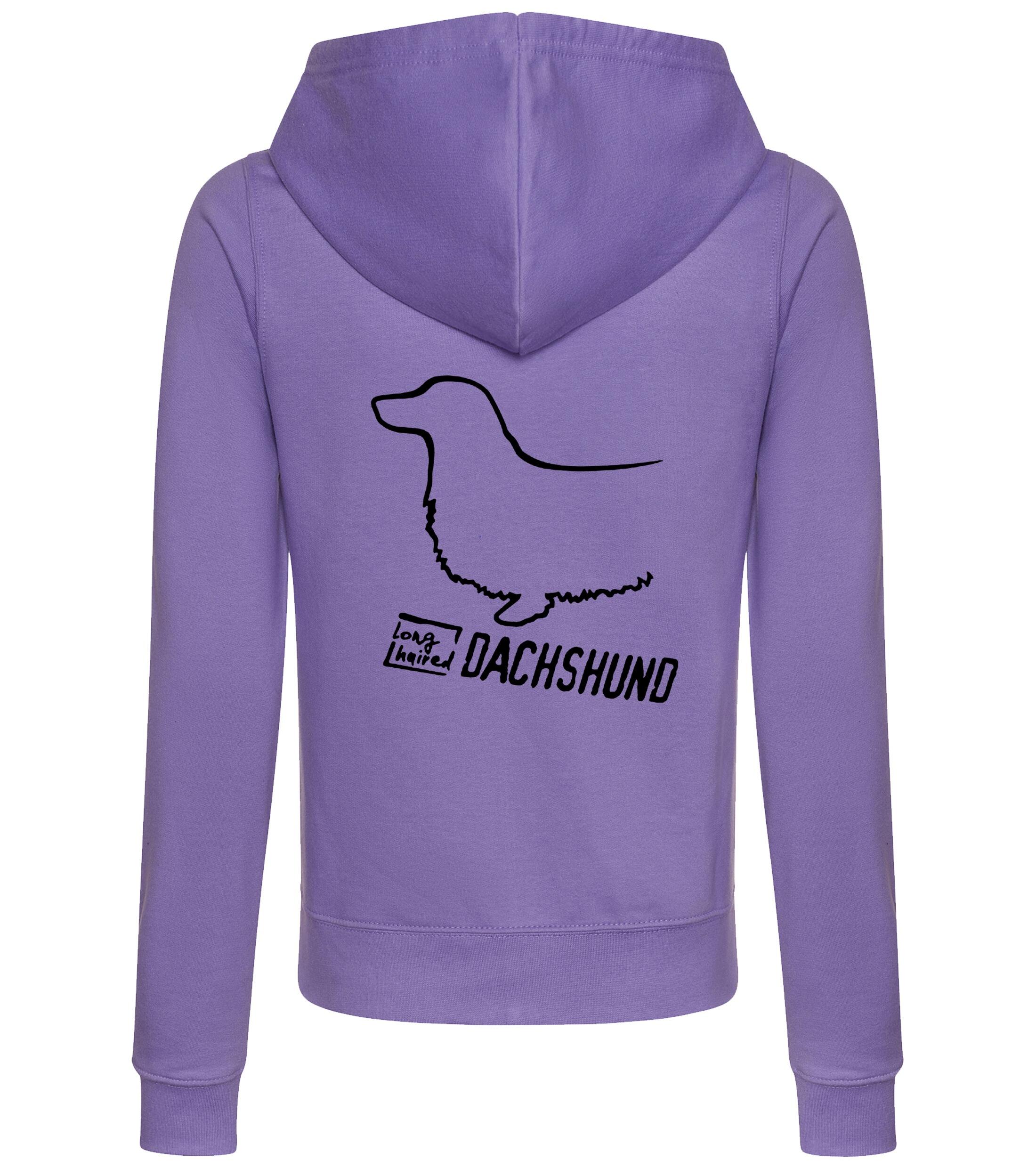 Dachshund (Longhaired) Dog Breed Women’s Zipped Hoodie – Cozy & Stylish for Dachshund Lovers