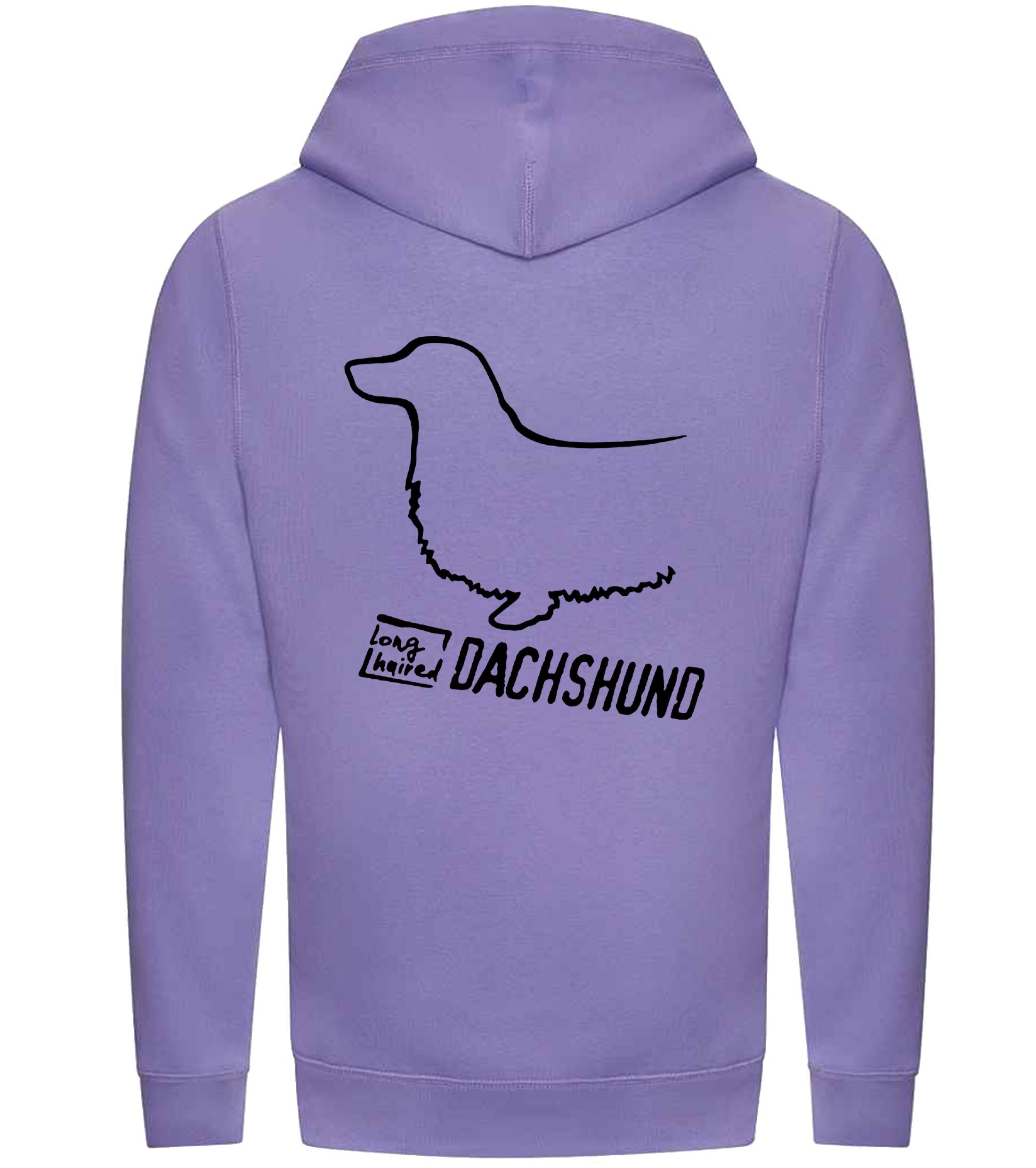 Dachshund (Longhaired) Dog Breed Design Unisex Crossneck Pullover Hoodie Showcase Your Passion for Dachshunds (Longhaired)