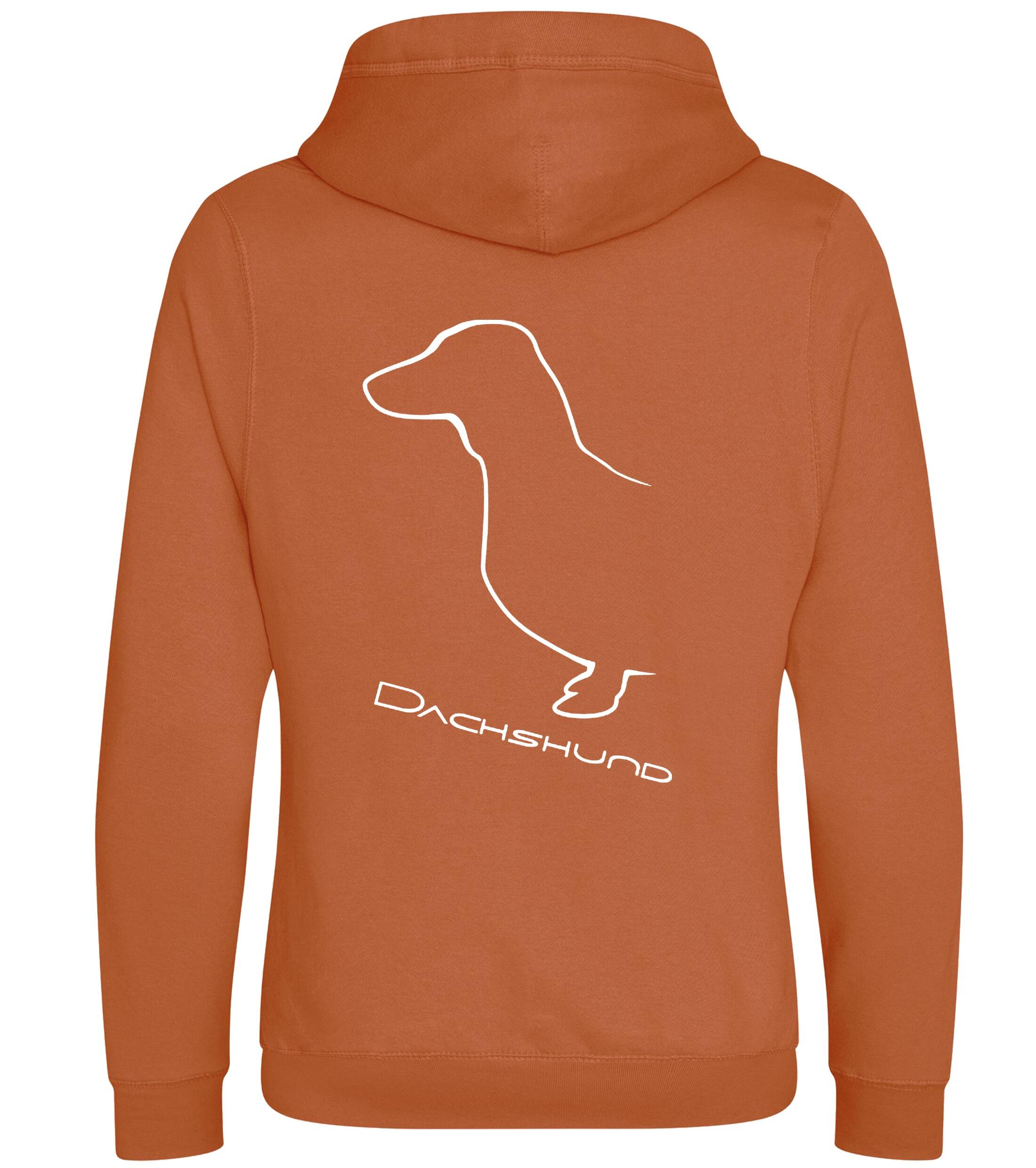 Dachshund (Smooth) Dog Breed Design Unisex Crossneck Pullover Hoodie