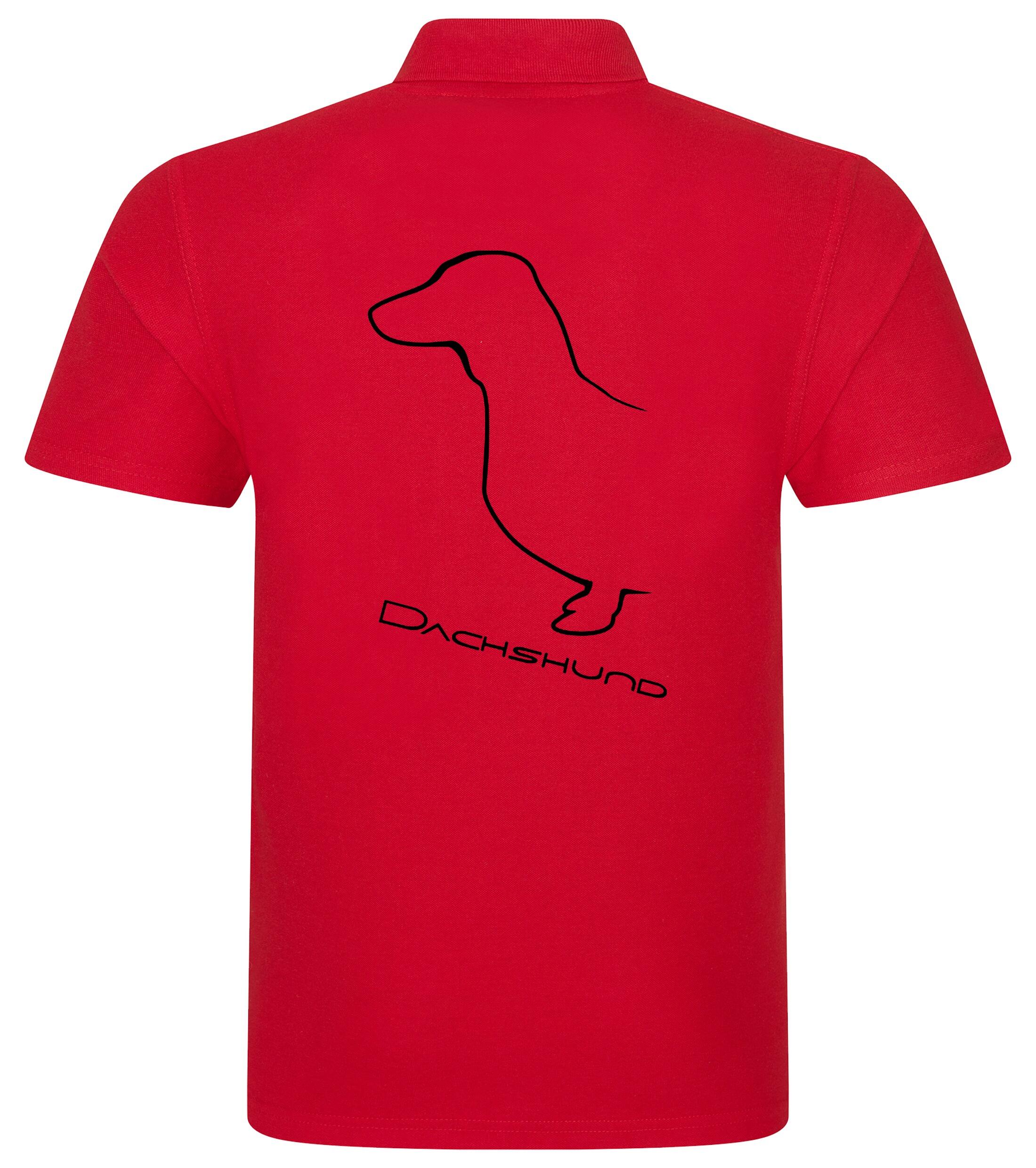 Dachshund (Smooth) Dog Breed Design Unisex Cotton Polo – Timeless Style for Dachshund Enthusiasts