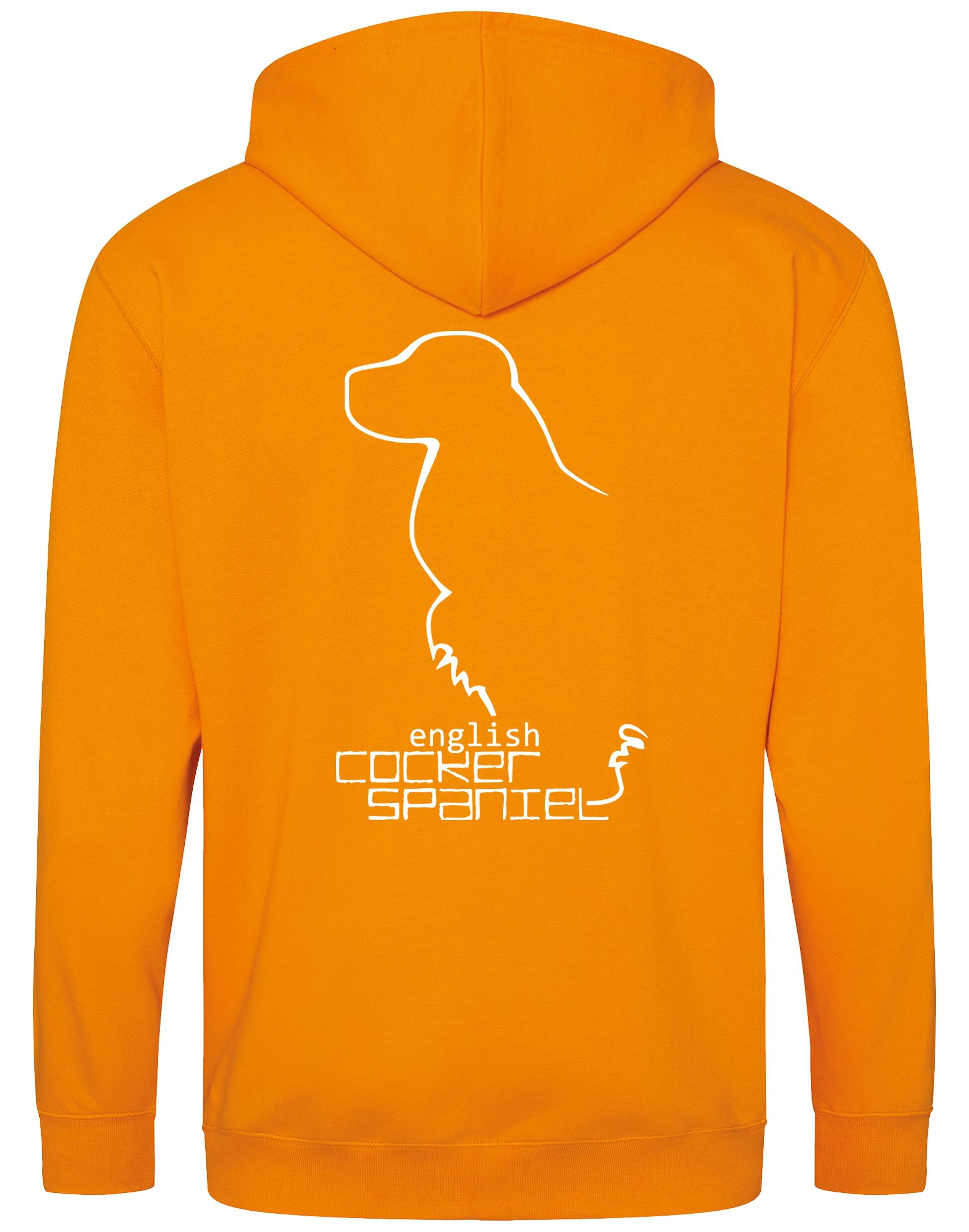 English Cocker Spaniel Dog Breed Design Zipped Hoodie – Comfort, Style, and Spaniel Pride
