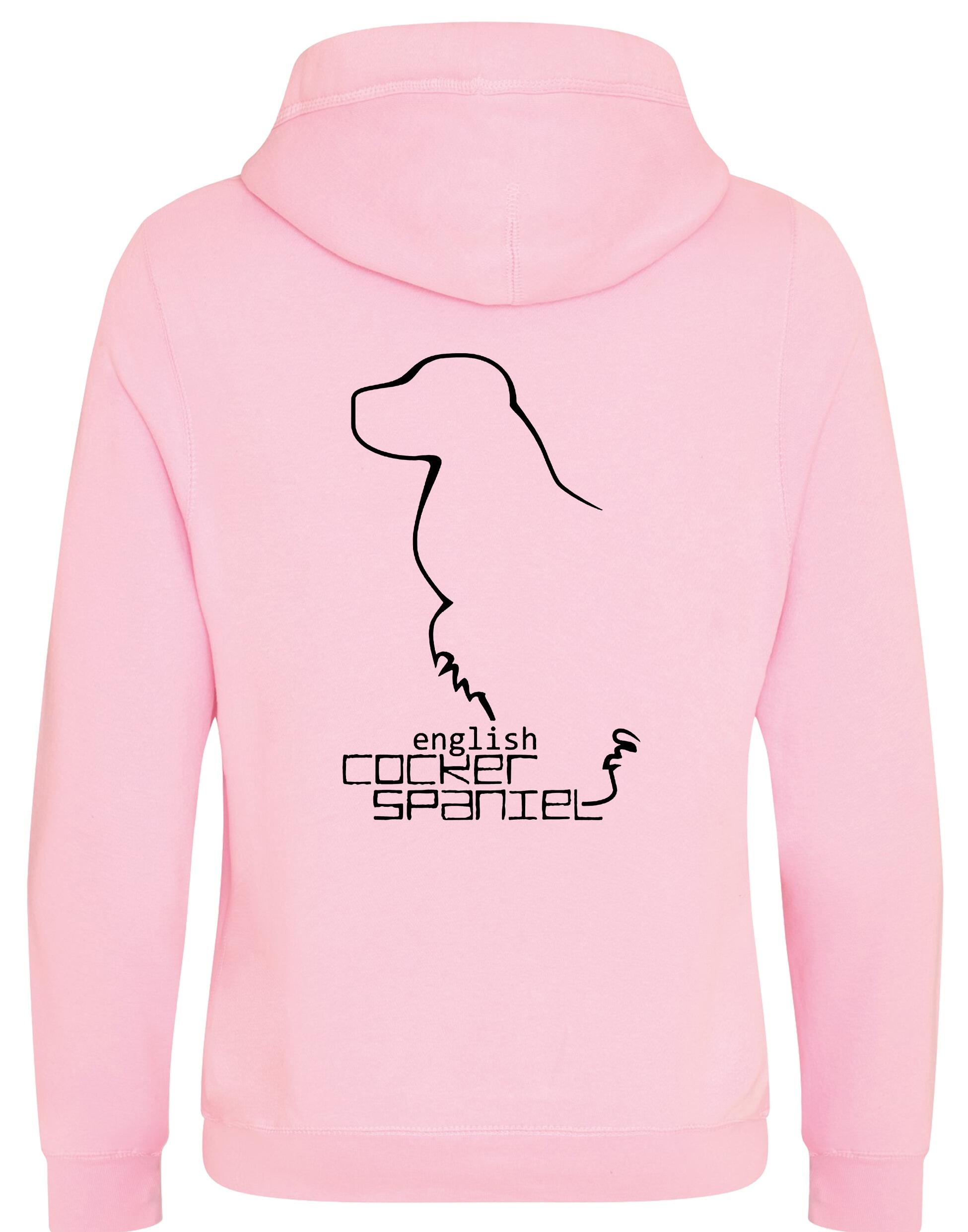 Unisex Crossneck Pullover Hoodie with English Cocker Spaniel Design – A Must-Have for Spaniel Fans