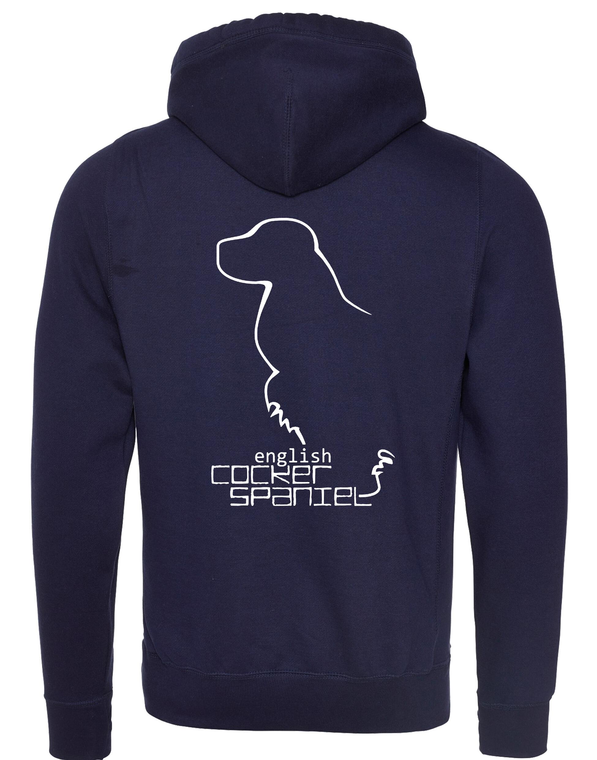 Unisex Crossneck Pullover Hoodie with English Cocker Spaniel Design – A Must-Have for Spaniel Fans