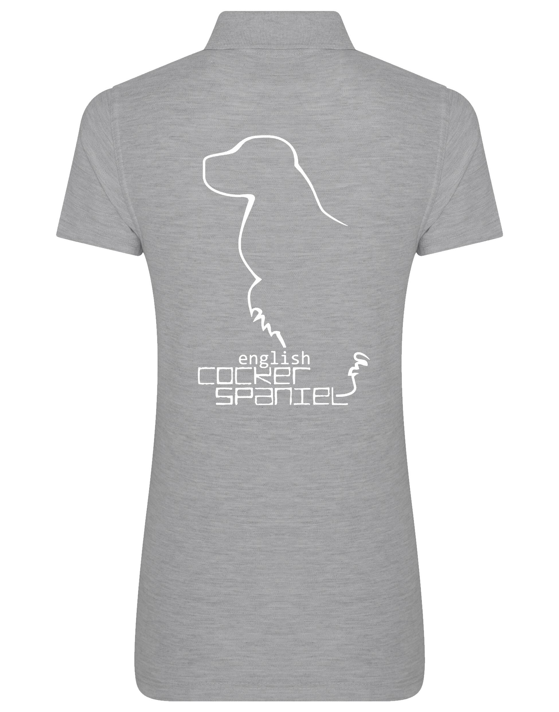 Women’s Cotton Polo with English Cocker Spaniel Design – A Must-Have for Spaniel Enthusiasts