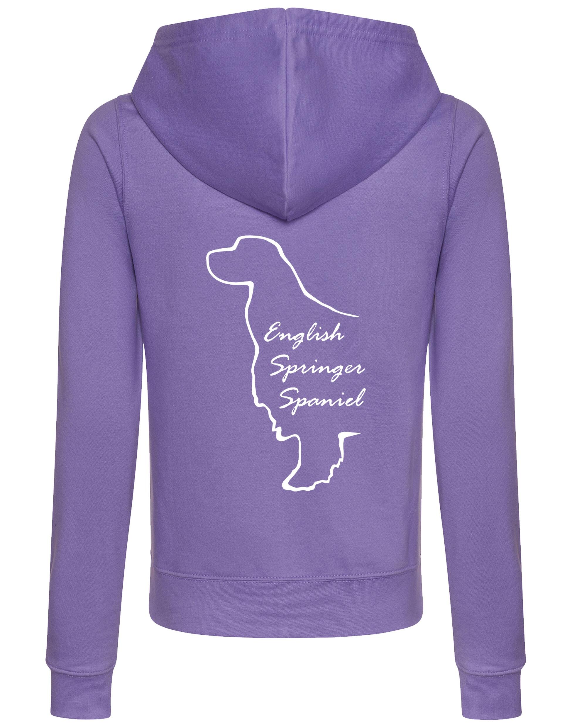 English Springer Spaniel Women’s Zipped Hoodie – Cozy, Stylish, and Perfect for Springer Spaniel Fans