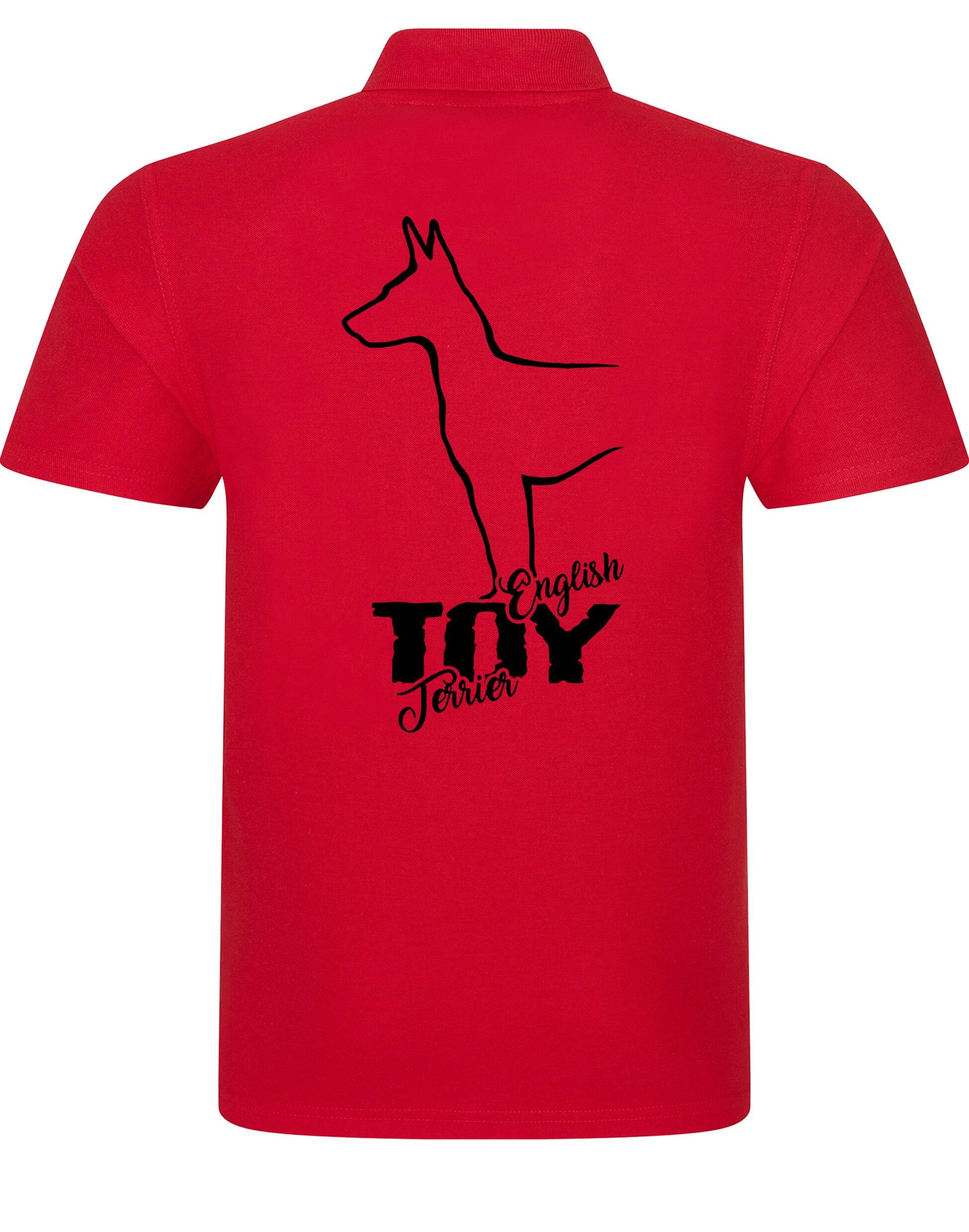 English Toy Terrier Unisex Cotton Polo – Classic Style for Terrier Enthusiasts