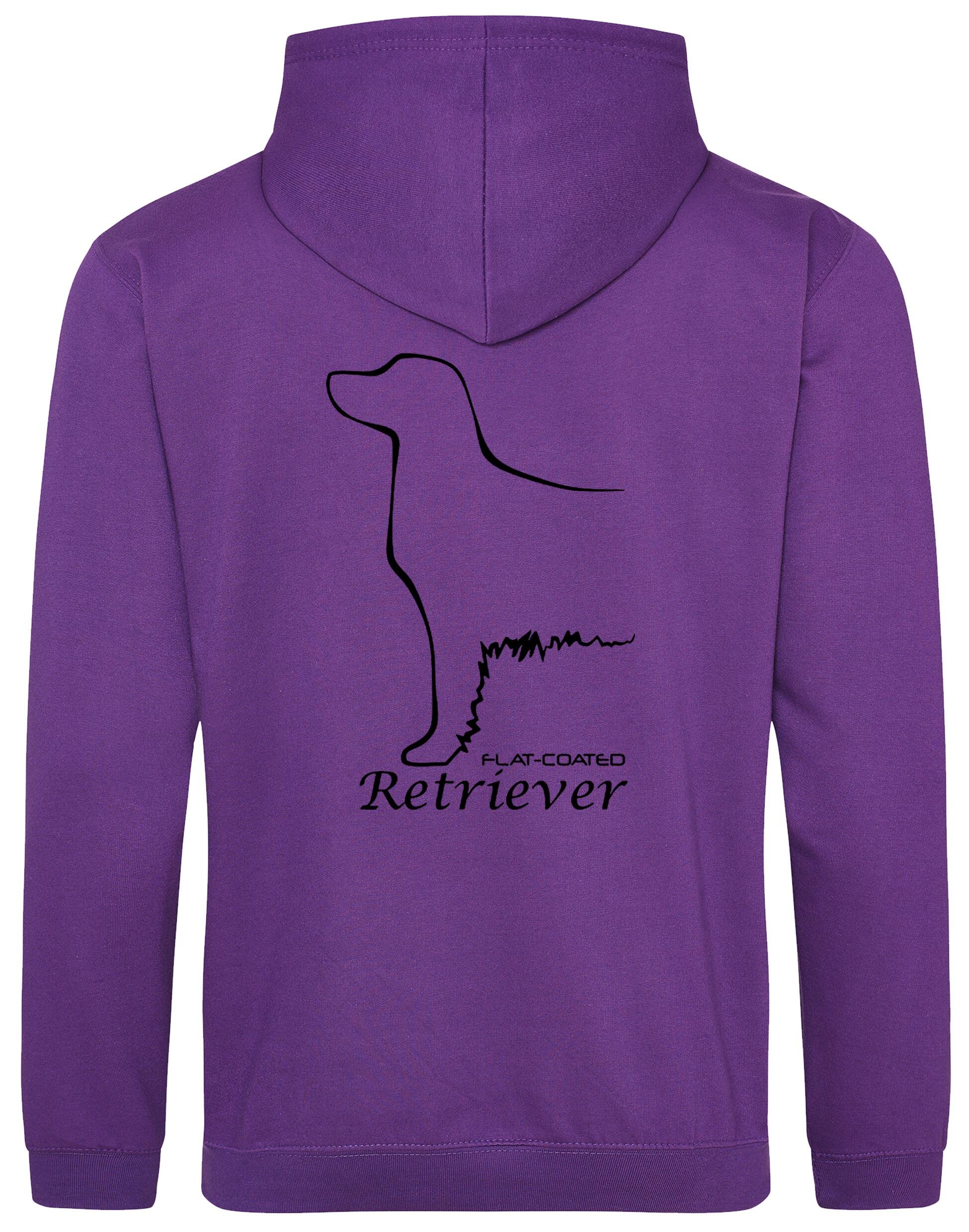 Flat Coated Retriever Dog Breed Design Pullover Hoodie – Cozy Comfort for Retriever Enthusiasts