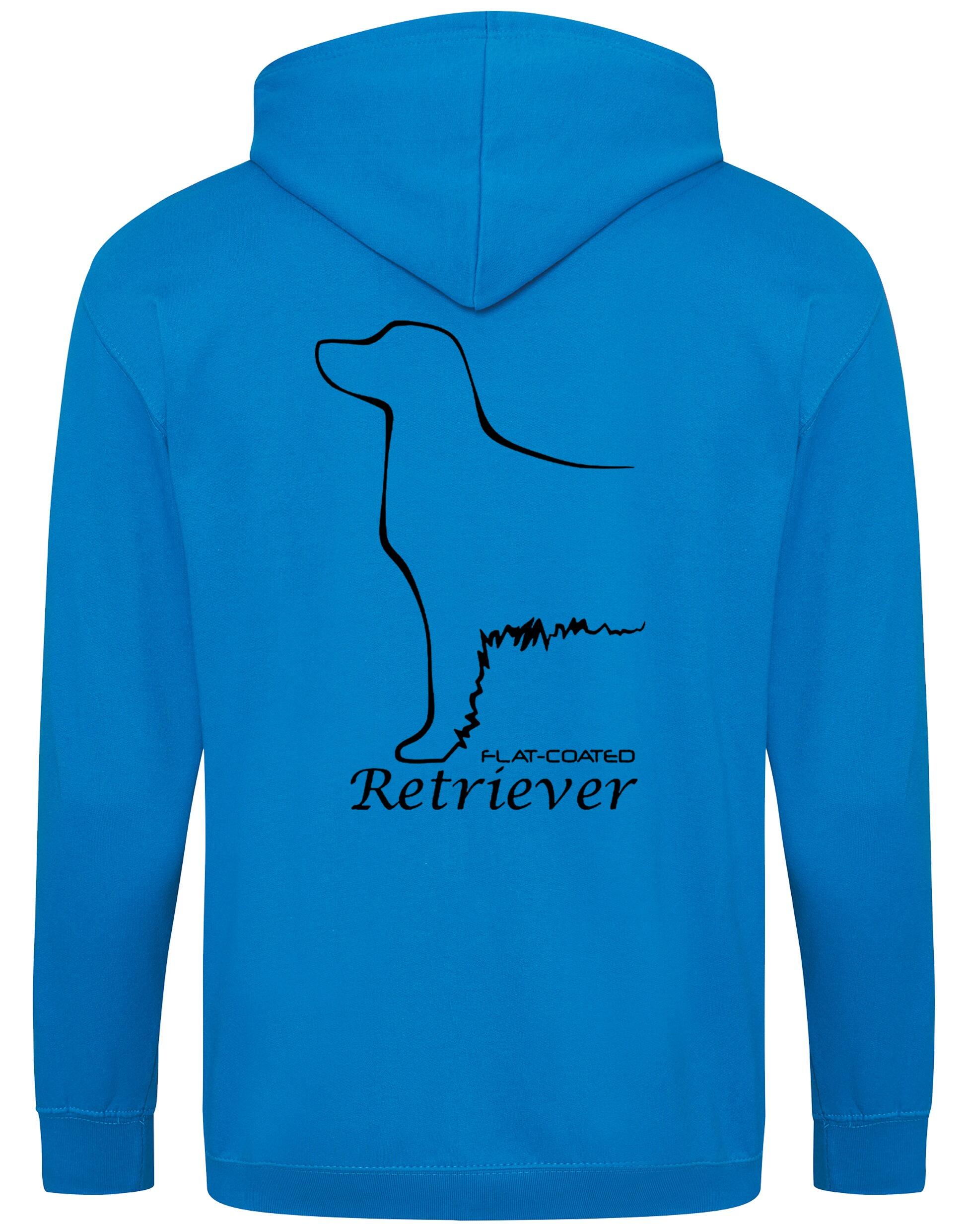 Flat Coated Retriever Dog Breed Zipped Hoodie – Comfort, Style, and Retriever Pride