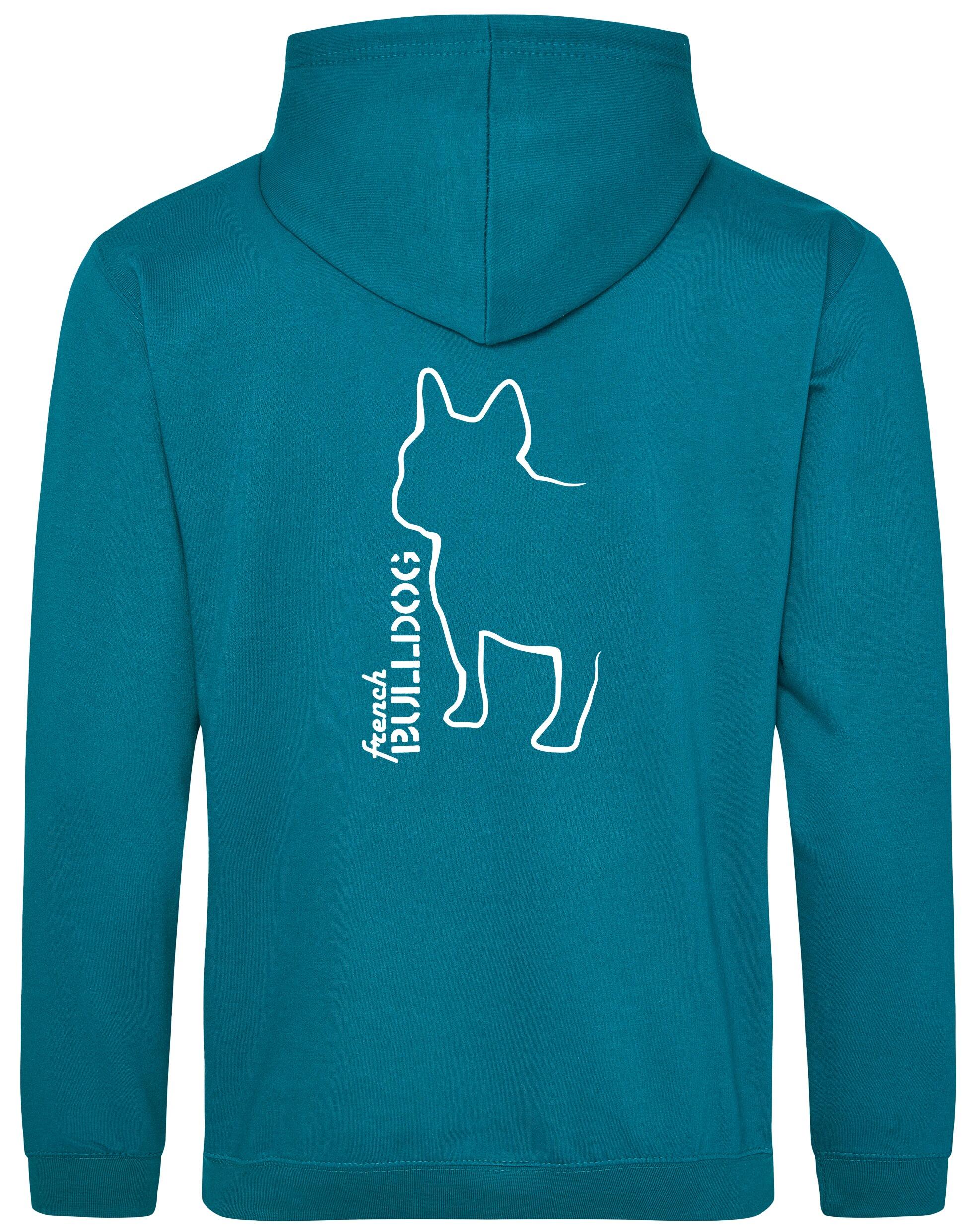 French Bulldog (Outline) Design Pullover Hoodie – Cozy and Stylish for Bulldog Enthusiasts