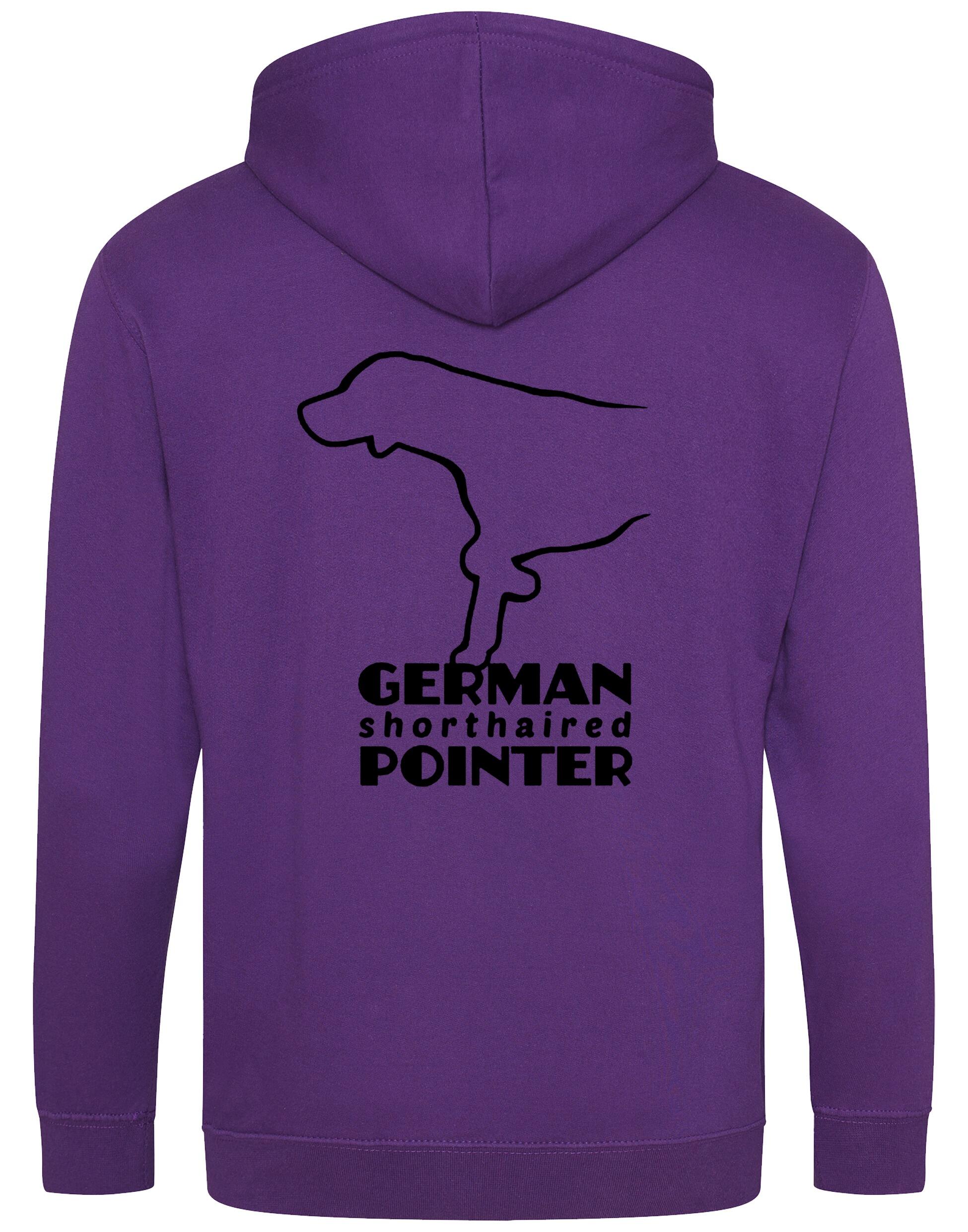 German Shorthaired Pointer Zipped Hoodie – Comfort, Style, and Pointer Pride