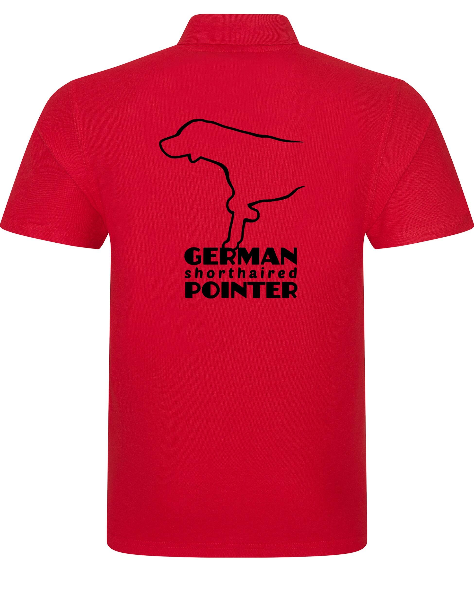 Unisex Cotton Polo with German Shorthaired Pointer Design – Timeless Style for Pointer Fans