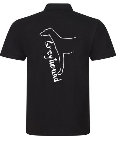 Unisex cotton polo with exclusive Greyhound design, featuring breathable fabric, a relaxed fit, and timeless style for dog lovers.