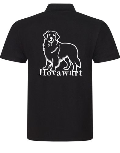 Hovawart Unisex Cotton Polo – Soft cotton fabric with exclusive Hovawart breed graphic, perfect for Hovawart lovers.