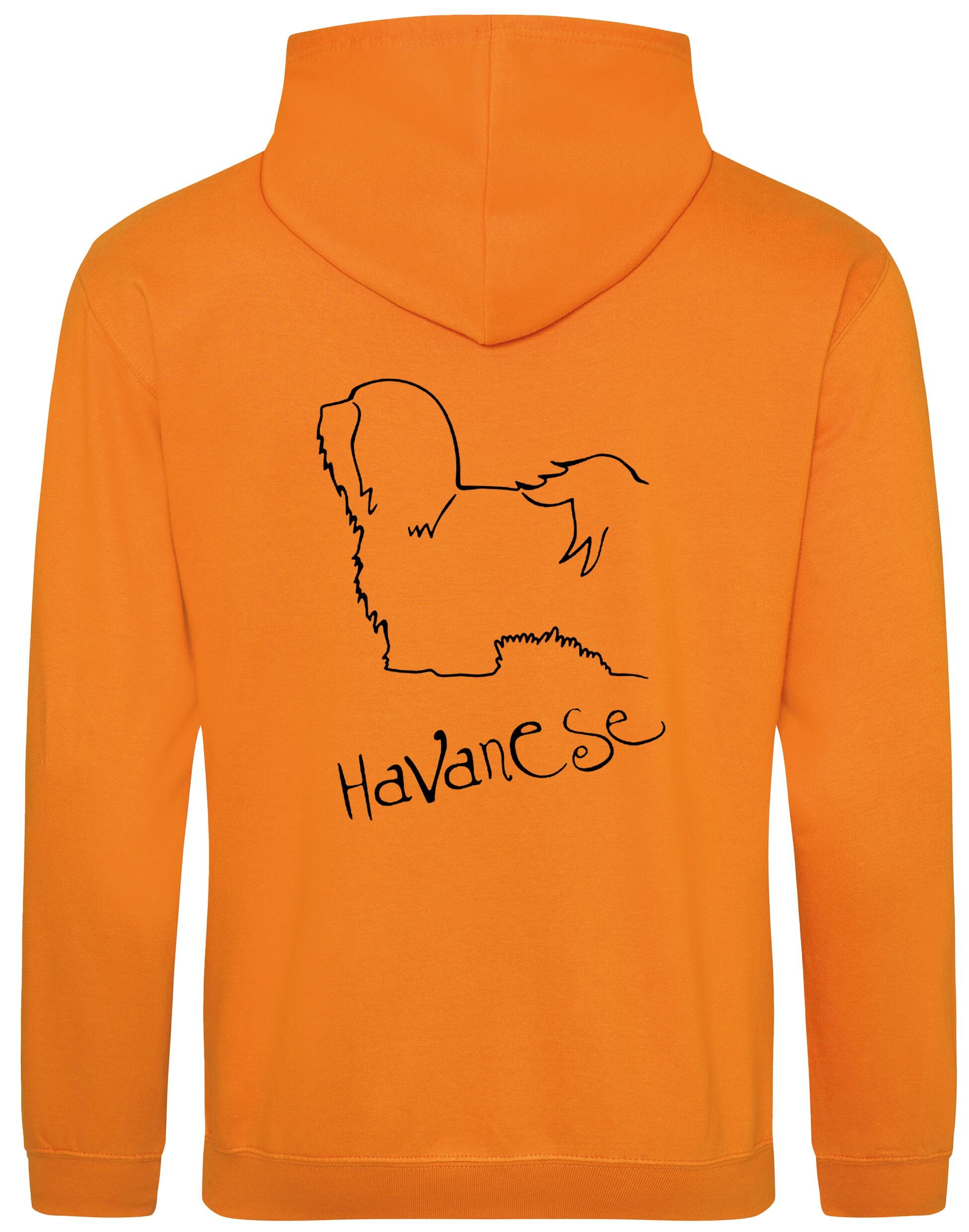 Havanese Pullover Hoodie – Cozy and stylish hoodie featuring exclusive Havanese artwork, paw print details, and customizable options for dog lovers.