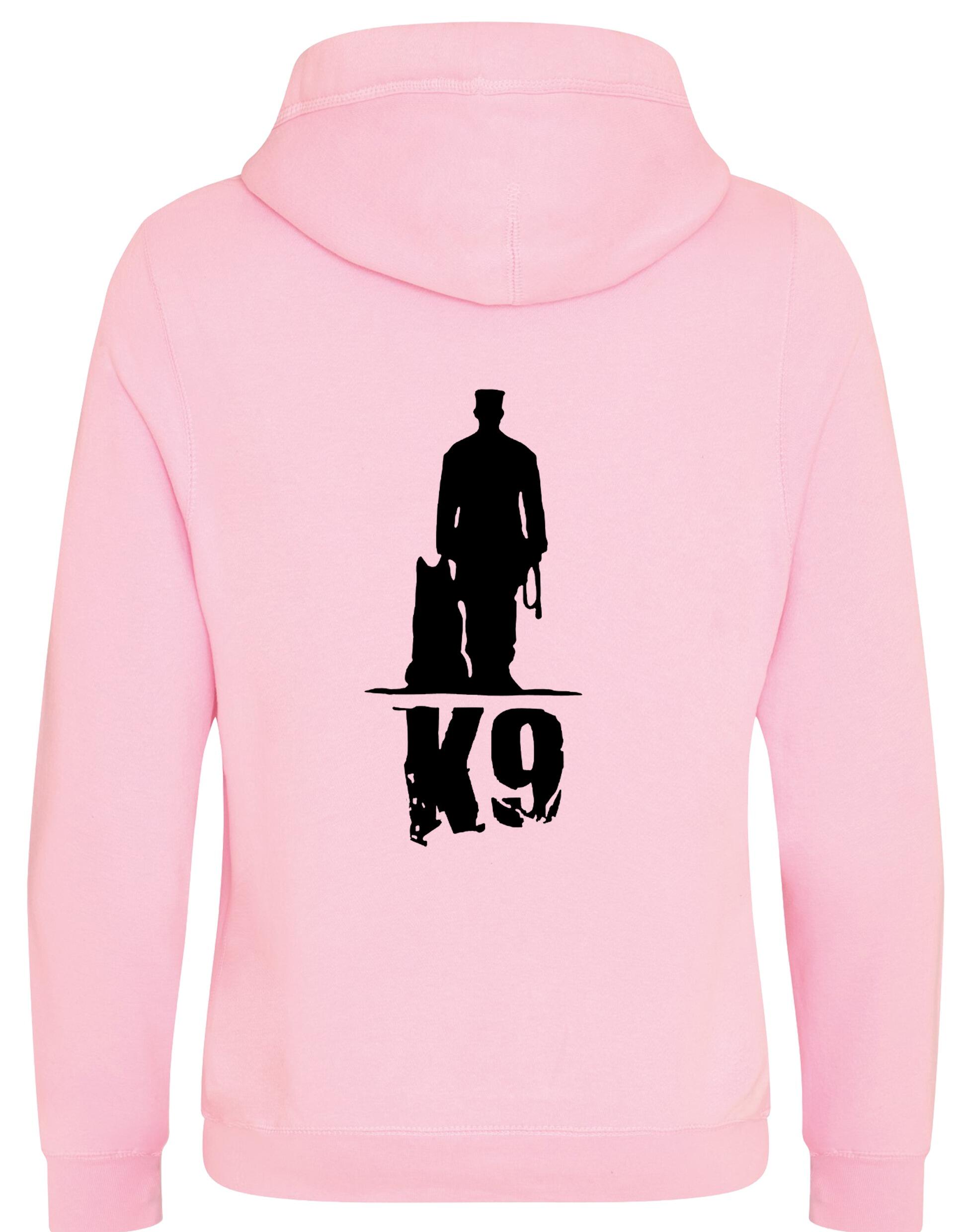 K9 crossneck pullover hoodie with modern design, exclusive artwork, and cozy fleece interior, ideal for dog lovers seeking style and comfort.